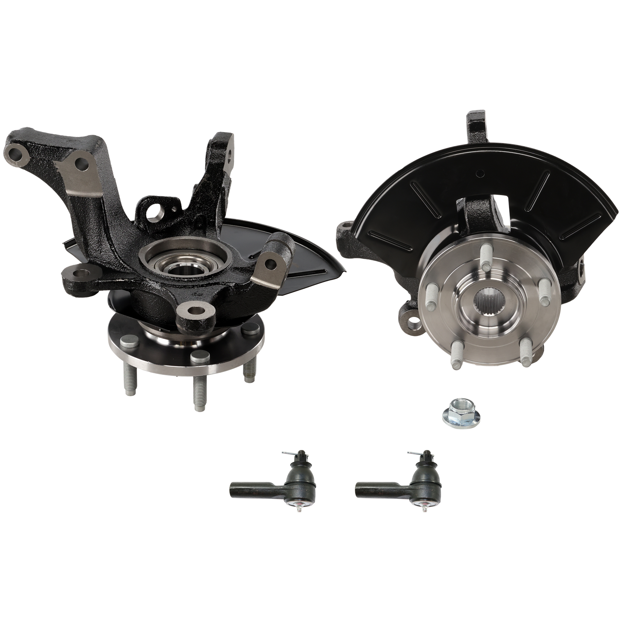 AM ESCAPE 05-12 TRIBUTE 10-1 FRONT KNUCKLE RH AND LH 4 pc Kit Steering with Tie Rod End SKU KIT 081324 C988 OEM 510072-9110100-5L8Z3K186BA 9XG