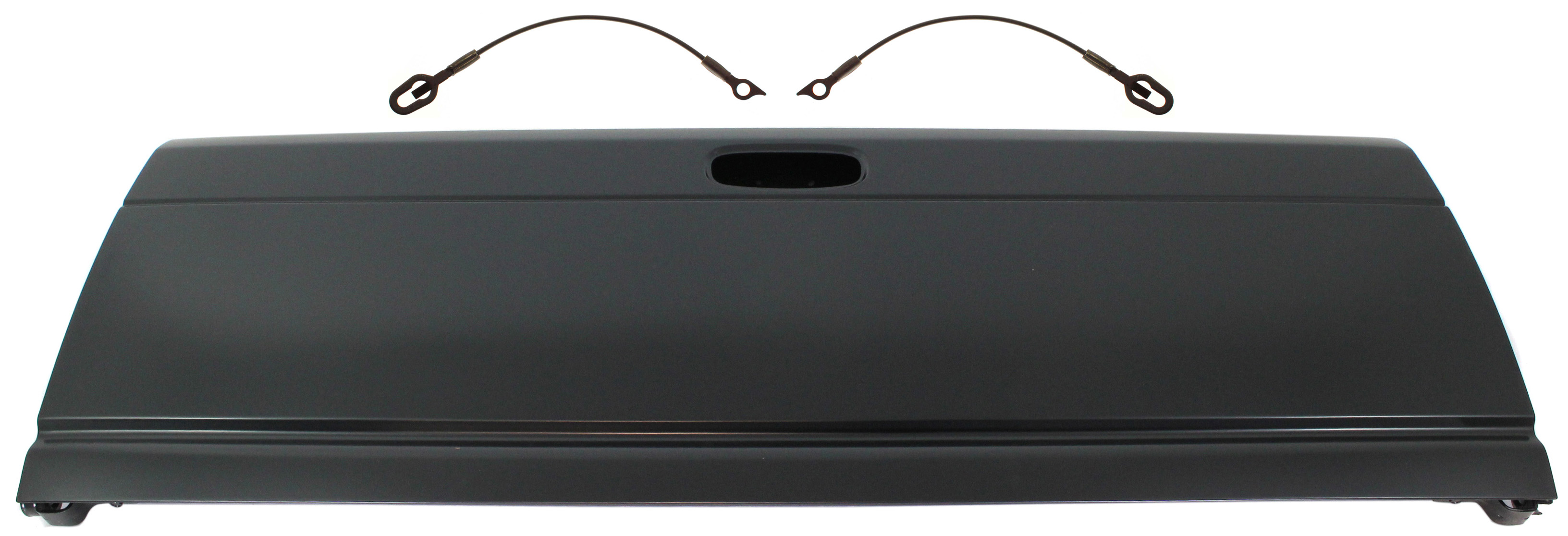 AM DODGE FULL SIZE P U 94-02 TAILGATE KIT w Single Rear Wheels Old Body Style 19.69 In. 3 pc Kit with Tailgate Cable SKU KIT 081417-18 Partslink CH1900112 CH1918102 CH1918101 OEM 55274915AE 55345124AB 55345125