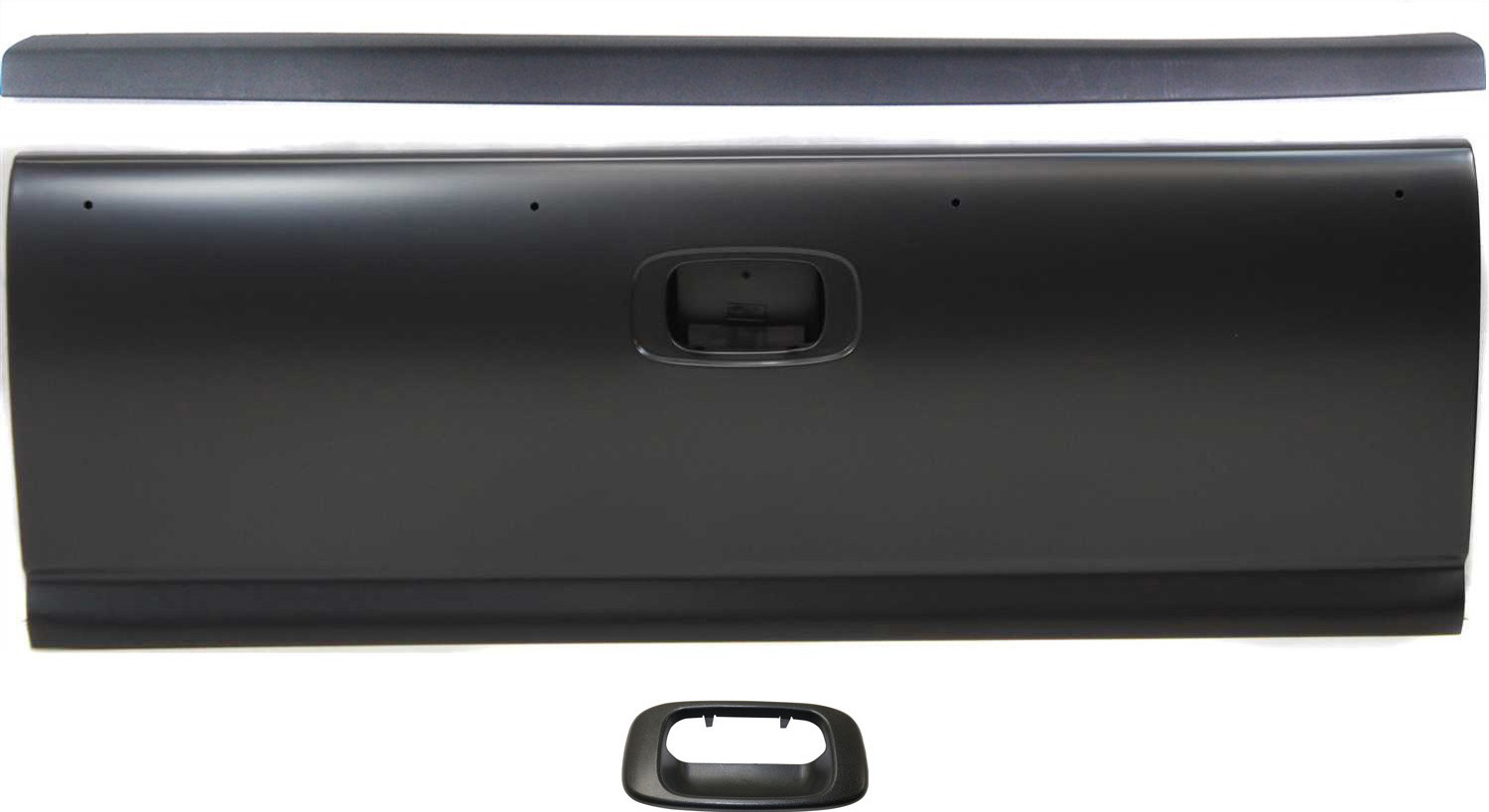AM SIERRA SILVERADO 99-07 TAILGATE Primed Steel Fleetside Includes 2007 Classic 3 pc Kit with Tailgate Molding and Tailgate Handle SKU KIT 081417-20 Partslink GM1900115 GM1916102 GM1909102 OEM 15231877-15228539-15932261