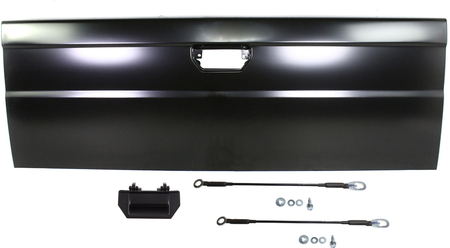AM FRONTIER 98-00 TAILGATE KIT Shell 4 pc Kit with Tailgate Handle and Tailgate Cable SKU KIT 081417-22 Partslink NI1900110 NI1916100 OEM 934008B430-904608B400-906068Z3
