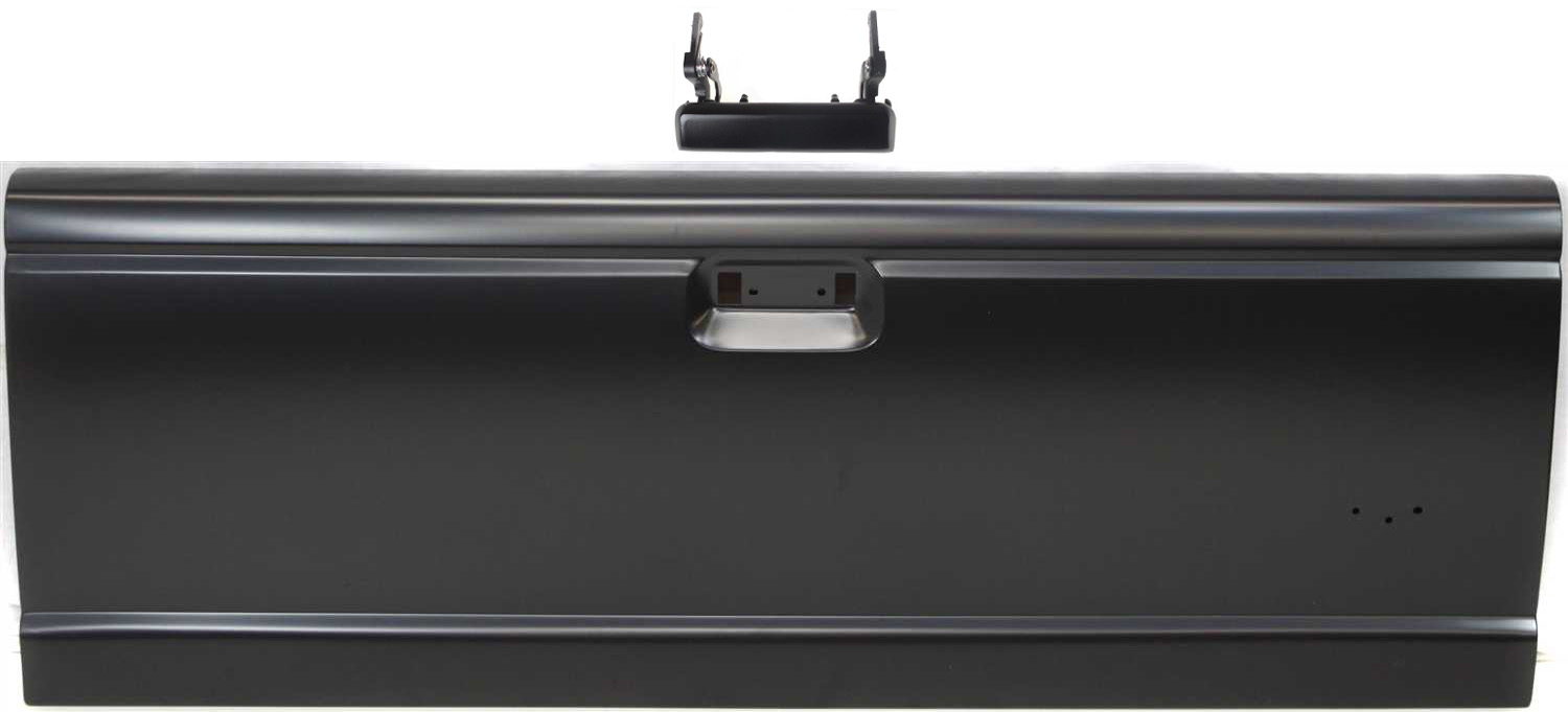 AM MAZDA PICKUP 94-10 TAILGATE Styleside w Emblem Hole 2 pc Kit with Tailgate Handle SKU KIT 081417-24 Partslink FO1900112 FO1915113 OEM 1F7065600 F87Z9943400AAF F37Z9