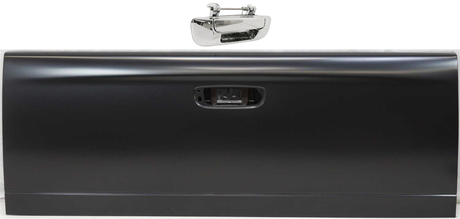 AM DODGE FULL SIZE P U 02-09 TAILGATE 2 pc Kit with Tailgate Handle SKU KIT 081417-33 Partslink CH1900121 GAH010001 OEM 55275969AB Performance