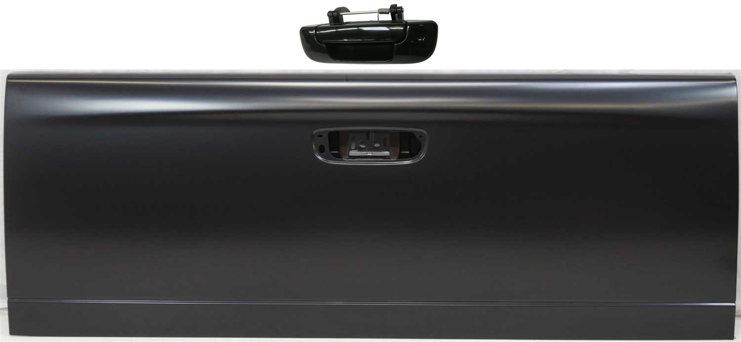 AM DODGE FULL SIZE P U 02-09 TAILGATE 2 pc Kit with Tailgate Handle SKU KIT 081417-34 Partslink CH1900121 OEM 55275969AB 55276237AA PFM