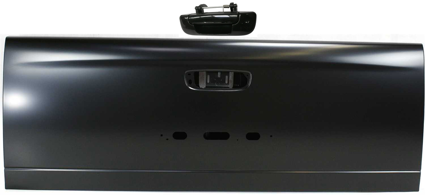 AM RAM 3500-03-06 TAILGATE Steel Primed w Dual Rear Wheels 3rd Gen. 2 pc Kit with Tailgate Handle SKU KIT 081417-41 Partslink CH1900125 OEM 55276328AA 55276237AA PFM