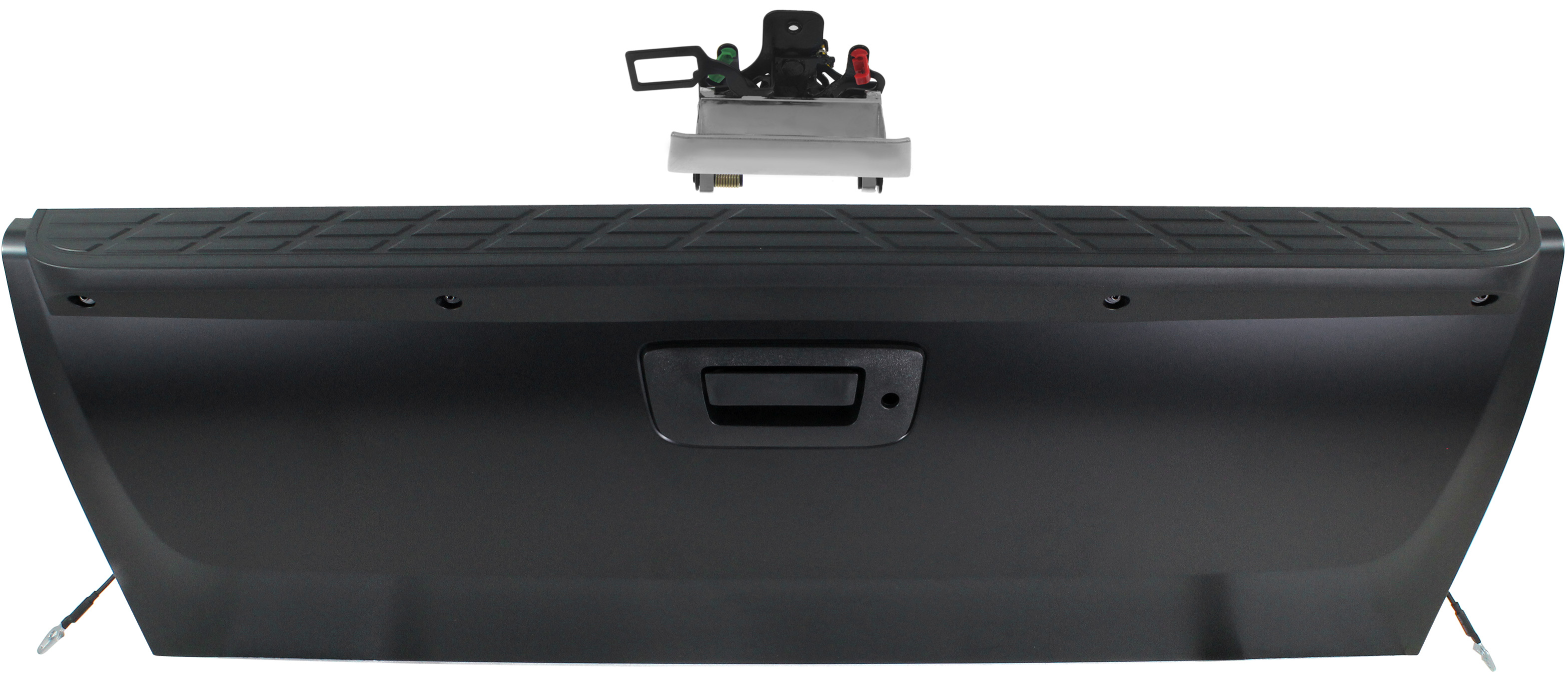 AM SILVERADO SIERRA P U 07-14 TAILGATE Primed 2 pc Kit with Tailgate Handle SKU KIT 081417-64 Partslink GM1901105 OEM 20885079 PFM