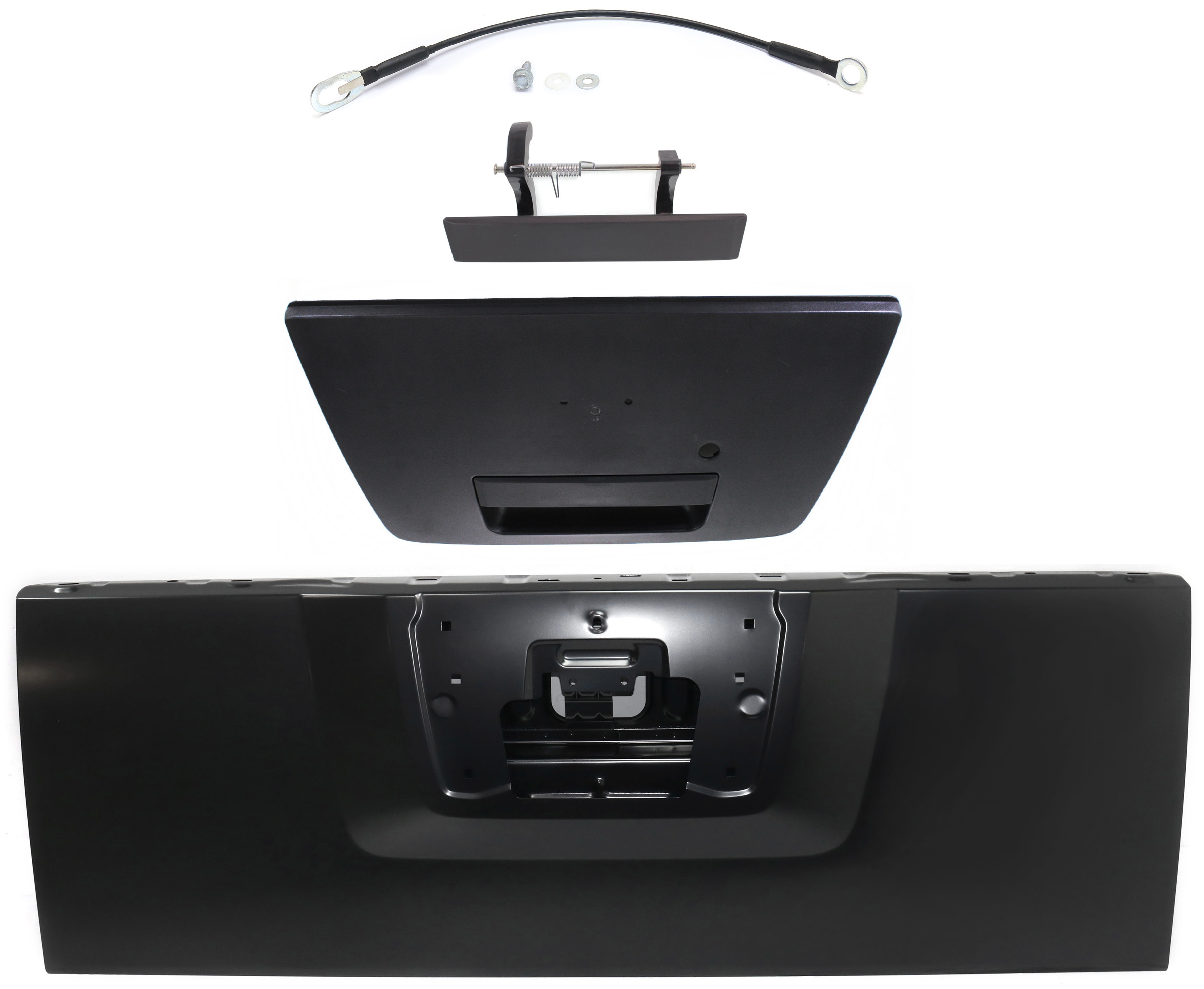 AM TITAN 04-08 TAILGATE KIT 4 pc Kit with Tailgate Handle and Tailgate Cable SKU KIT 081417-69 Partslink NI1901102 NI1915110 OEM 934007S230-90460ZR00A 906067S2