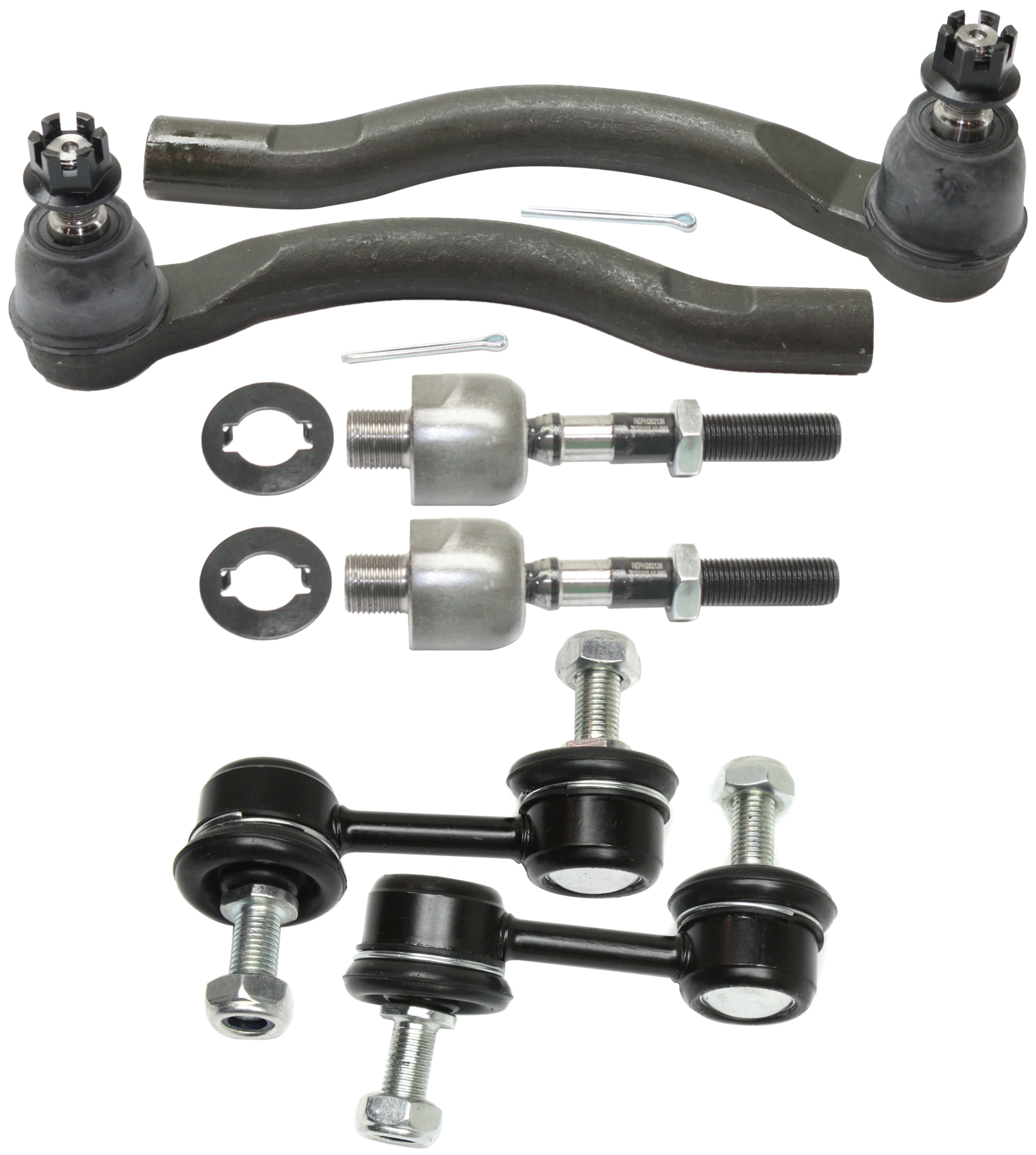 AM TL 04-06 FRONT SUSPENSION KIT RH AND LH 6 pc Kit with Sway Bar Links and Tie Rod Ends SKU KIT 081517-06 OEM 51321SDAA05-51320SDAA05-53560S