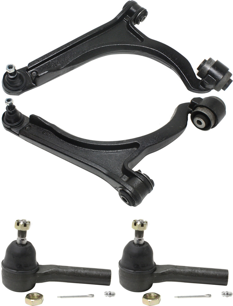 AM PACIFICA 04-08 FRONT CONTROL ARM KIT RH AND LH Lower 4 pc Kit with Tie Rod End SKU KIT 081518-05 OEM 4743477AI 4743476AI 2693277-40
