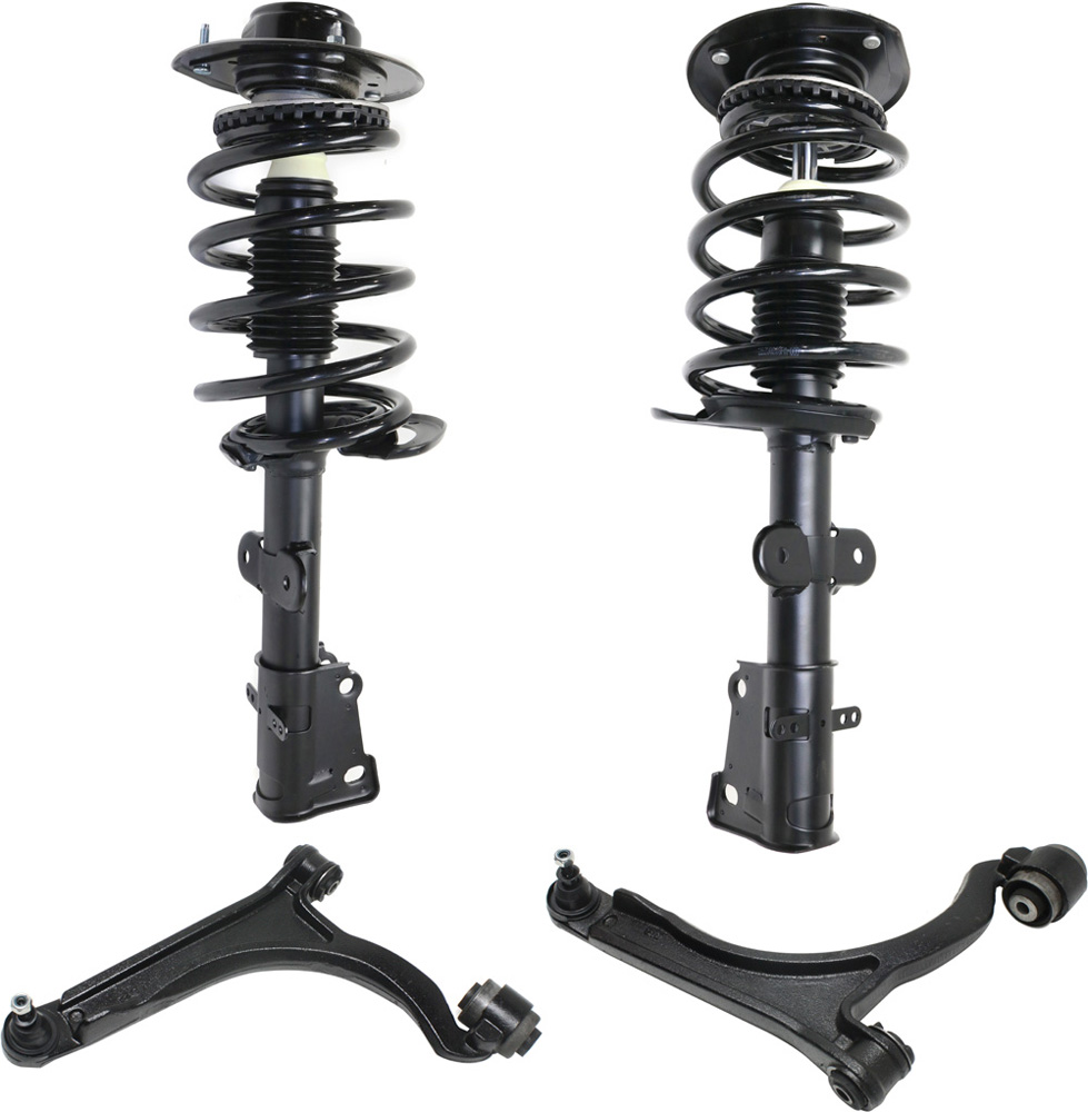 AM PACIFICA 04-08 FRONT CONTROL ARM KIT RH AND LH Lower 4 pc kit with Shock Absorber and Strut Assembly SKU KIT 081518-08 OEM 4743477AI 4743476AI 4725865AD