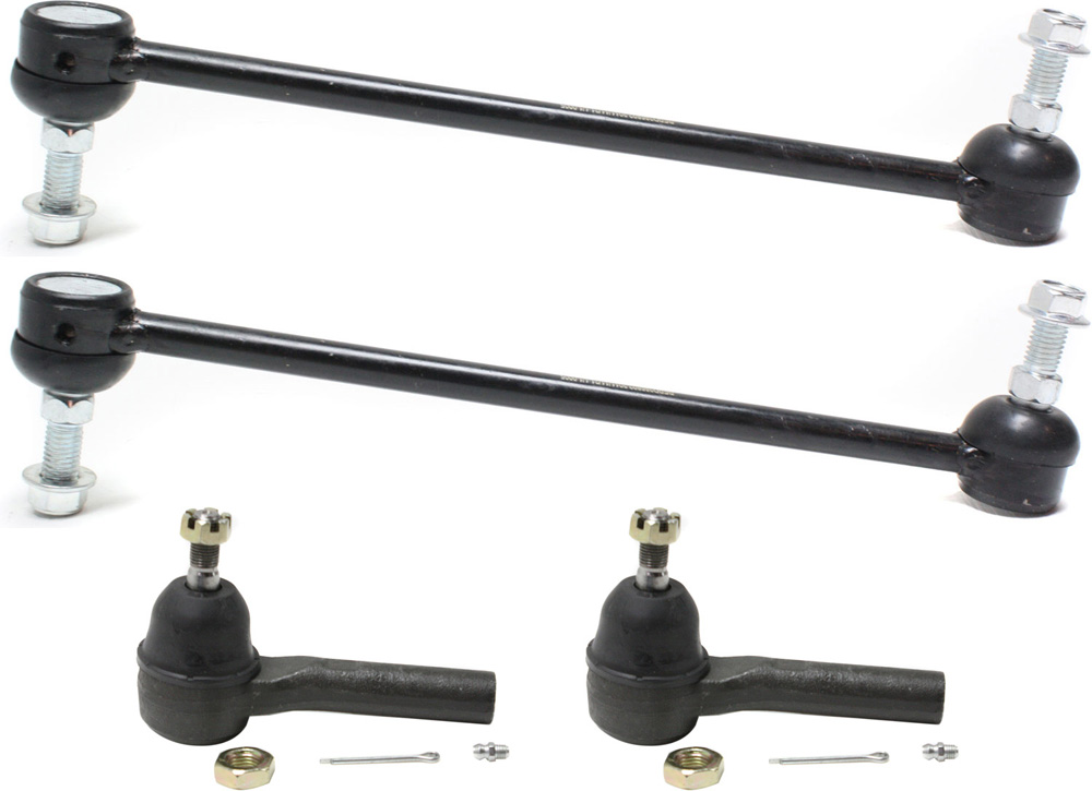 AM CARAVAN 05-07 FRONT SUSPENSION KIT RH AND LH 4 pc kit with Sway Bar Links and Tie Rod Ends SKU KIT 081518-09 OEM 18189-687000-2652212-4694855-5