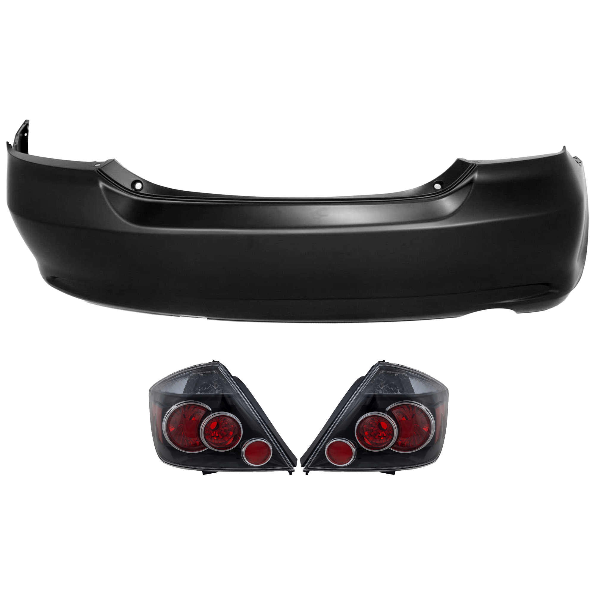 AM TC 07-10 REAR BUMPER COVER 3 pc Kit Primed with Tail Light SKU KIT 081526 GB327 Partslink SC1100103 SC2819103 SC2818103 OEM 5215921902-8155121240-81561212
