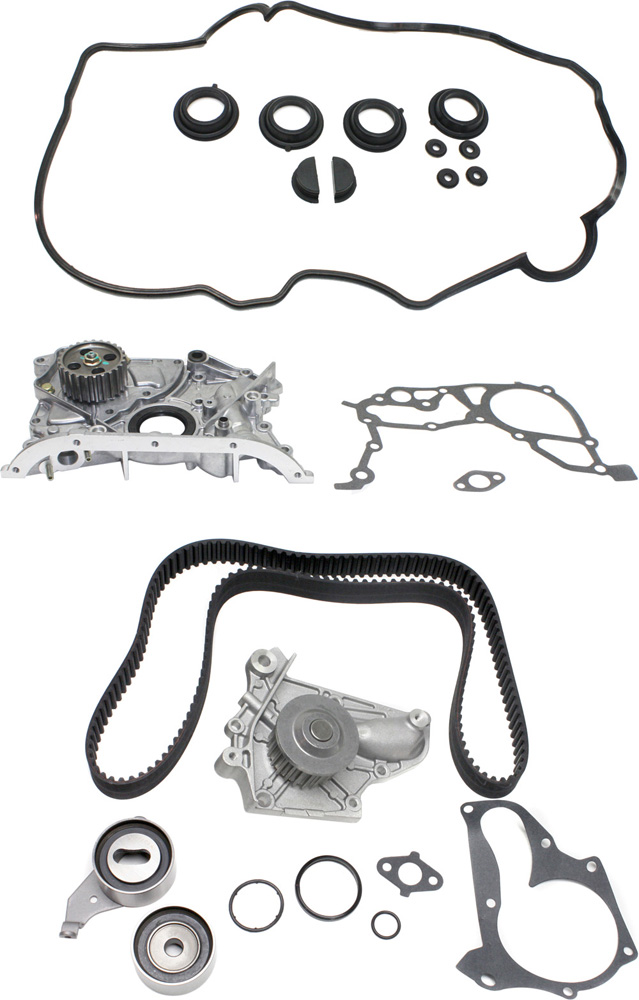 AM CAMRY 92-01 SOLARA 99-01 TIMING BELT KIT 3 pc Kit with Oil Pump and Valve Cover Gasket SKU KIT 081617-10 OEM GTKWP199 TB199LK1 TCKWP199 WPK