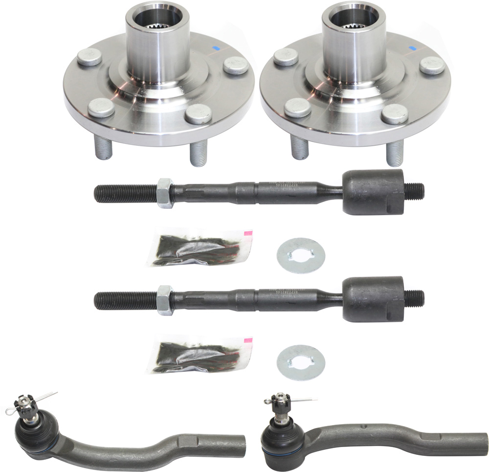 AM AVALON 05-12 ES350-07-12 FRONT HUB ASSEMBLY RH AND LH 6 pc Kit with Tie Rod Ends SKU KIT 081617-27 OEM 4350208010-435020E030-43502AA0