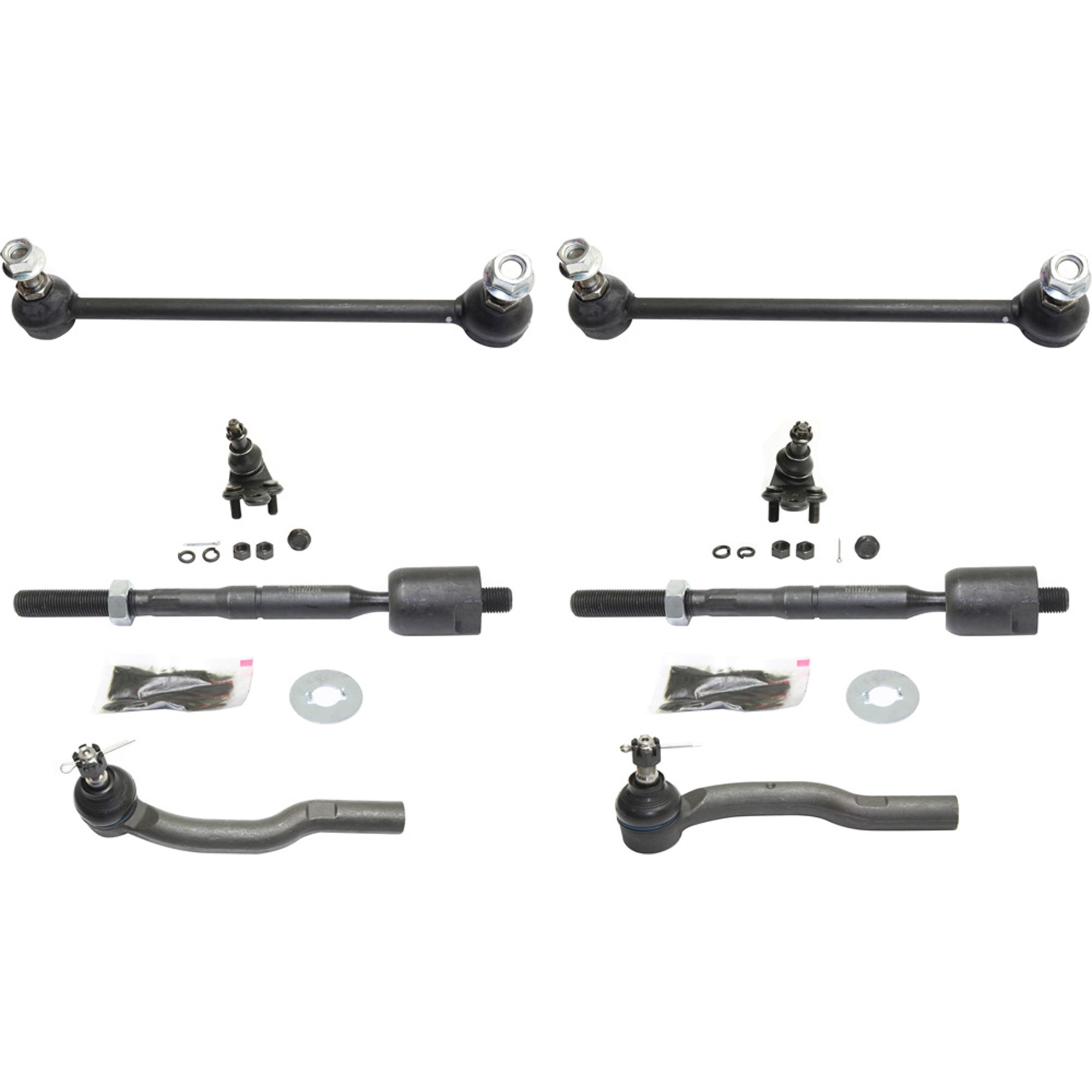 AM CAMRY 07-11 ES350-07-09 FRONT SWAY BAR LINK RH AND LH 8 pc Kit with Ball Joint and Tie Rod End SKU KIT 081617-39 OEM 1016408-18750123-4882006050