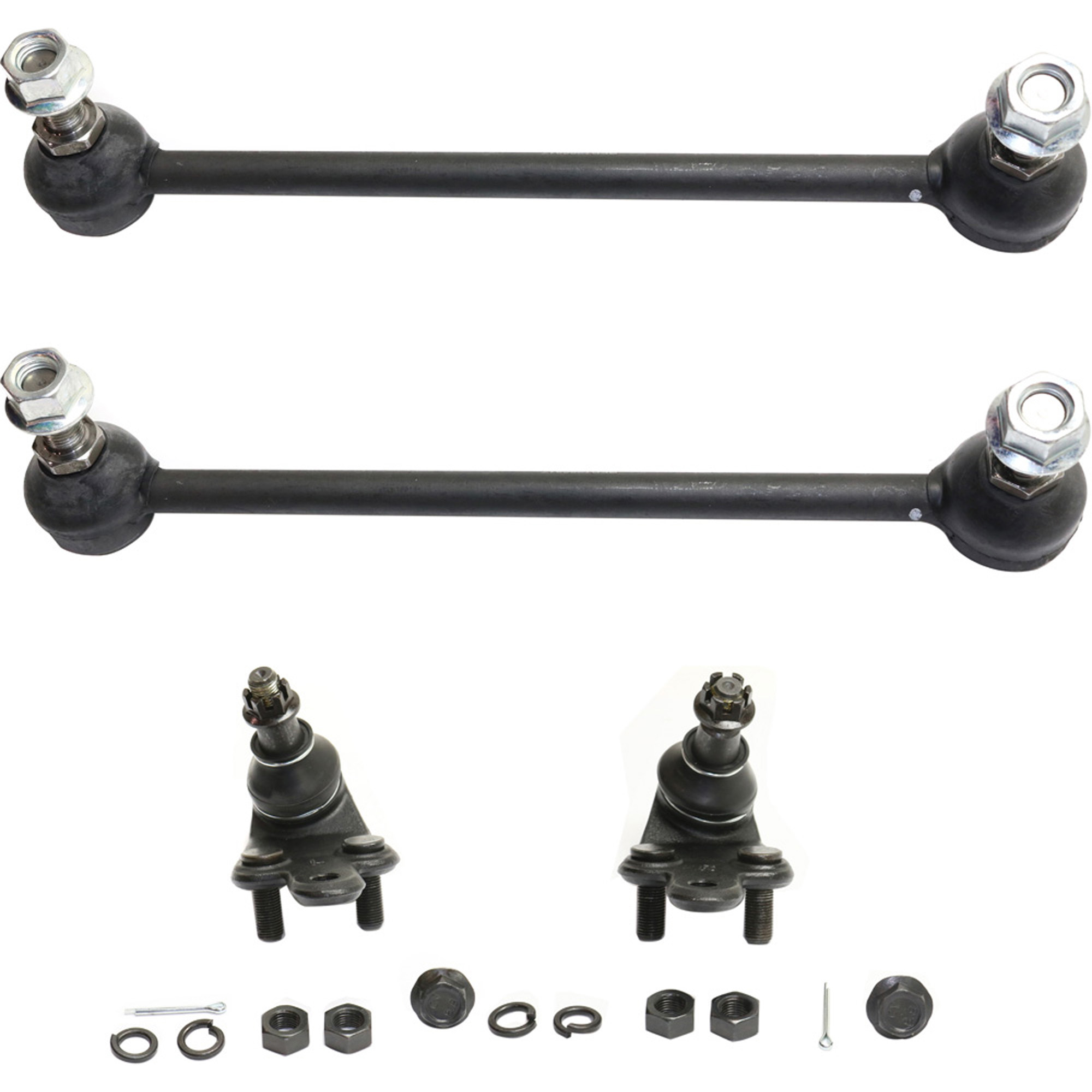 AM ES350-07-18 FRONT SUSPENSION KIT RH AND LH 4 pc kit with Ball Joints and Sway Bar Links SKU KIT 081617-41 OEM 1015840-2601653-2601690-505136