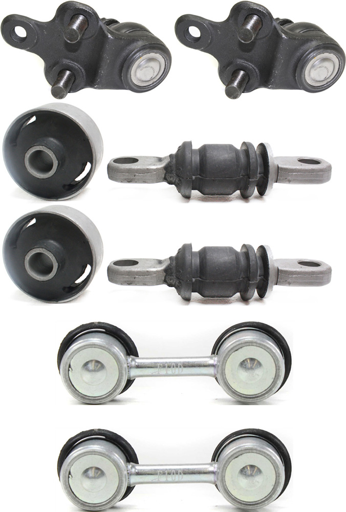 AM CAMRY 92-96 FRONT SUSPENSION KIT RH AND LH 6 pc kit w Ball Joints Control Arm Bushings and Sway Bar Links SKU KIT 081617-61 OEM 104218-256025-1014286-2601389