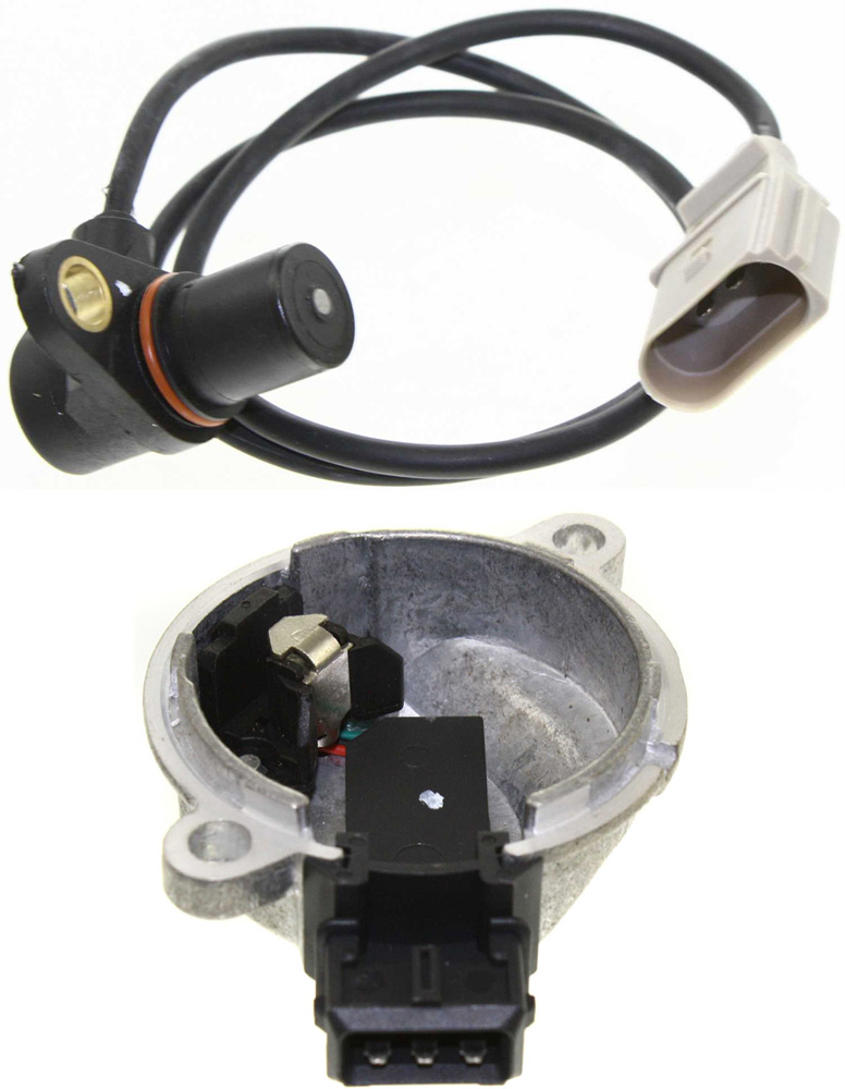 AM A4-00-05 CRANKSHAFT POSITION SENSOR 2 pc Kit 3 Prong Blade Male Terminal 1 Female Connector with Camshaft Position Sensor SKU KIT 081618-29 OEM 078906433A 058905161B