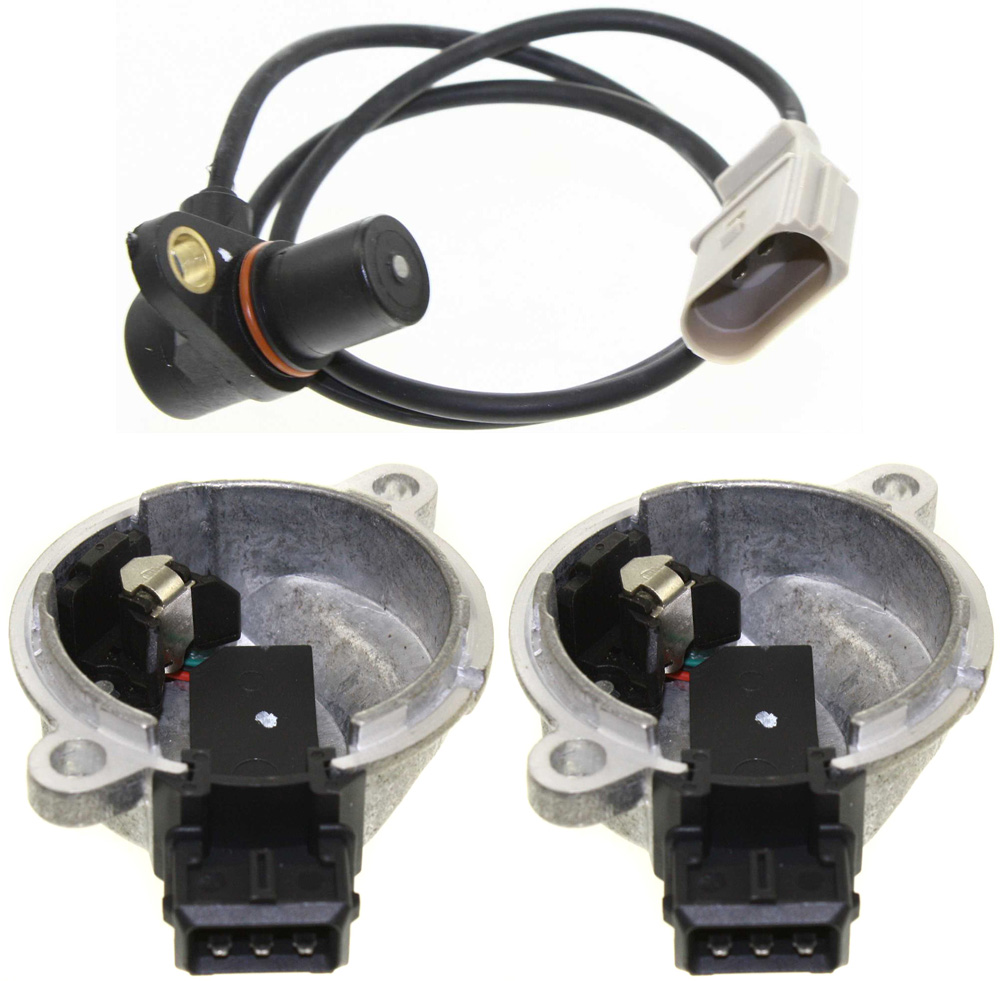 AM A4-00-05 CRANKSHAFT POSITION SENSOR 2 pc Kit 3 Prong Blade Male Terminal 1 Female Connector with Camshaft Position Sensor SKU KIT 081618-30 OEM 078906433A 058905161B