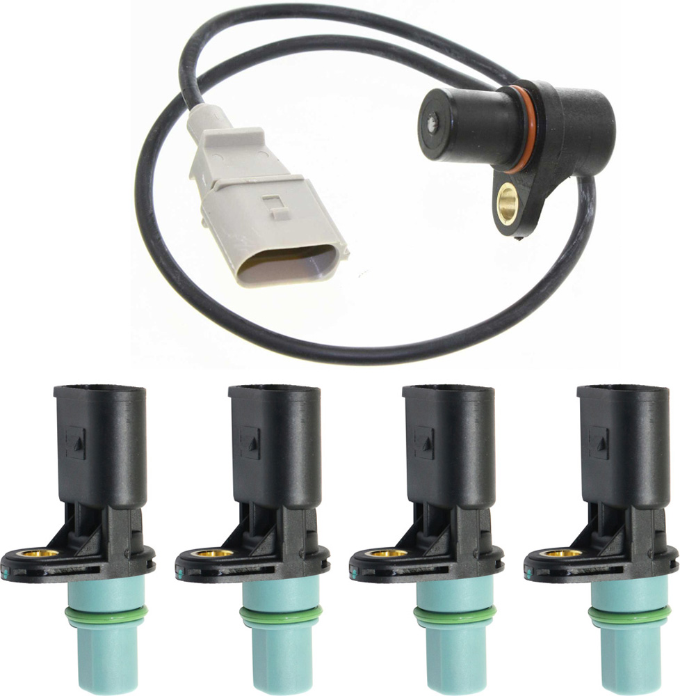 AM A4-02-05 A4 QUATTRO 02-06 CRANKSHAFT POSITION SENSOR 5 pc Kit with Camshaft Position Sensors SKU KIT 081618-31 OEM 06A906433C 73598-96243-190116