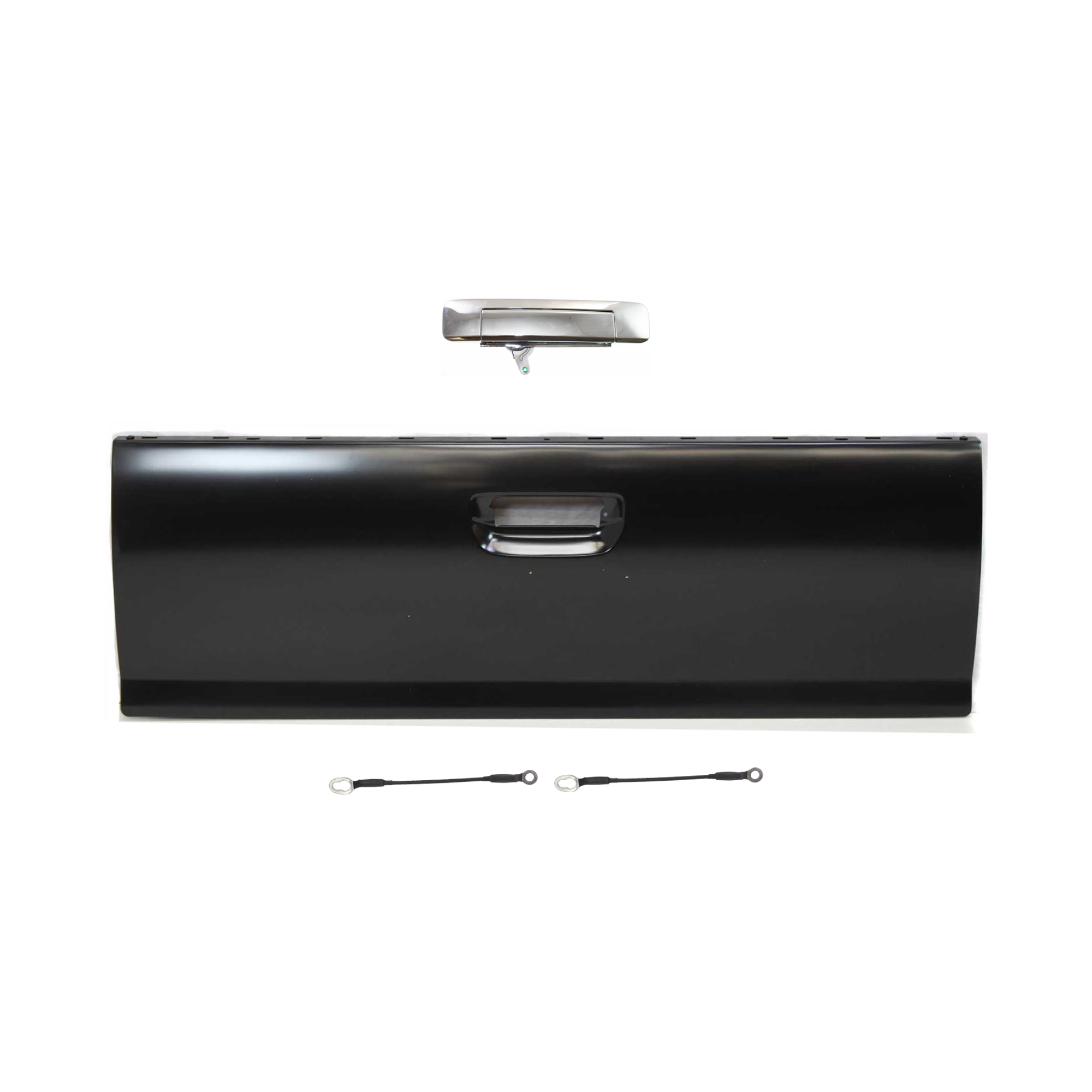 AM TACOMA 05-08 TAILGATE KIT Shell Set of 4 with Tailgate Tailgate Handle and Tailgate Cable SKU KIT 082117-03 Partslink TO1910100 GAH010024 OEM 6-570-104-013-657-700-000-000-000-000