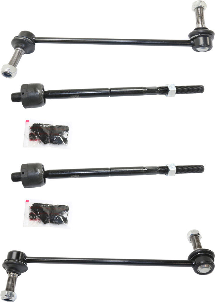 AM FLEX TAURUS MKS MKT 10-12 FRONT SUSPENSION KIT RH AND LH 4 pc kit with Sway Bar Links and Tie Rod Ends SKU KIT 082217-16 OEM GS40859 GS40860 AA8Z3280B