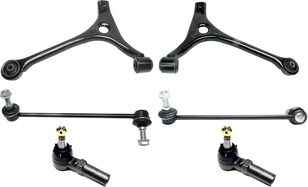 AM TAURUS 98-07 SABLE 98-05 CONTROL ARM KIT Set of 6 Front RH and LH with Sway Bar Link and Tie Rod End SKU KIT 082217-19 OEM F8DZ3078AB 3F1Z3078AA 3F1Z3079