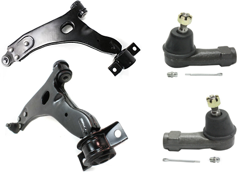 AM FOCUS 00-04 FRONT CONTROL ARM KIT RH AND LH Lower 4 pc Kit with Tie Rod End SKU KIT 082217-34 OEM YS4Z3078BA Y54Z3078BA YS4Z3079