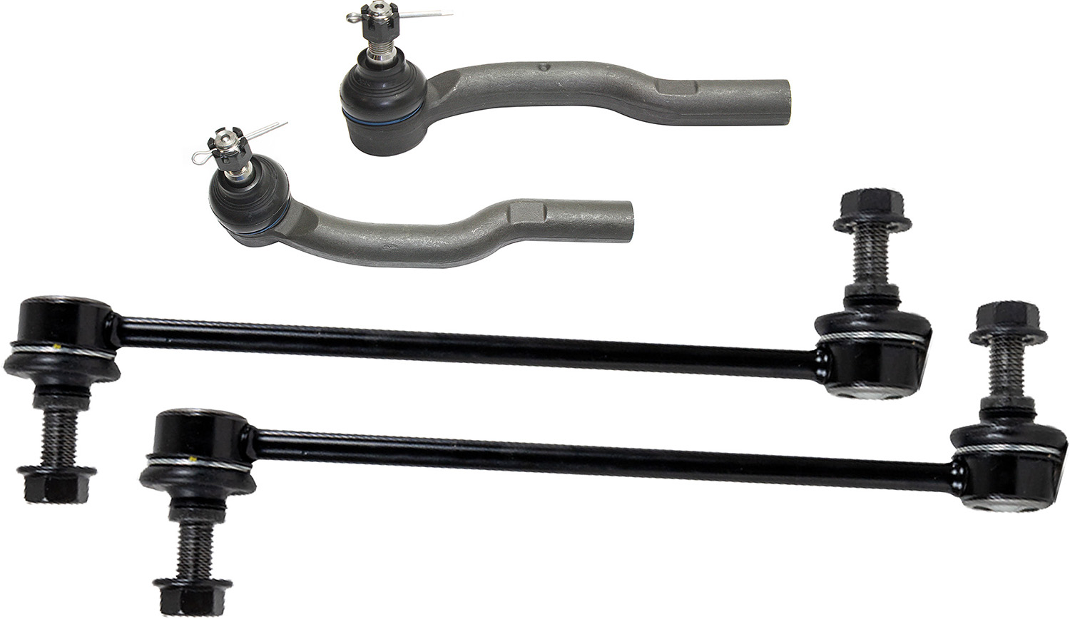 AM CAMRY 04-06 AVALON 05-12 FRONT SUSPENSION KIT RH AND LH 4 pc kit with Sway Bar Links and Tie Rod Ends SKU KIT 082217-40 OEM 18299-1014907-2651481-5451272
