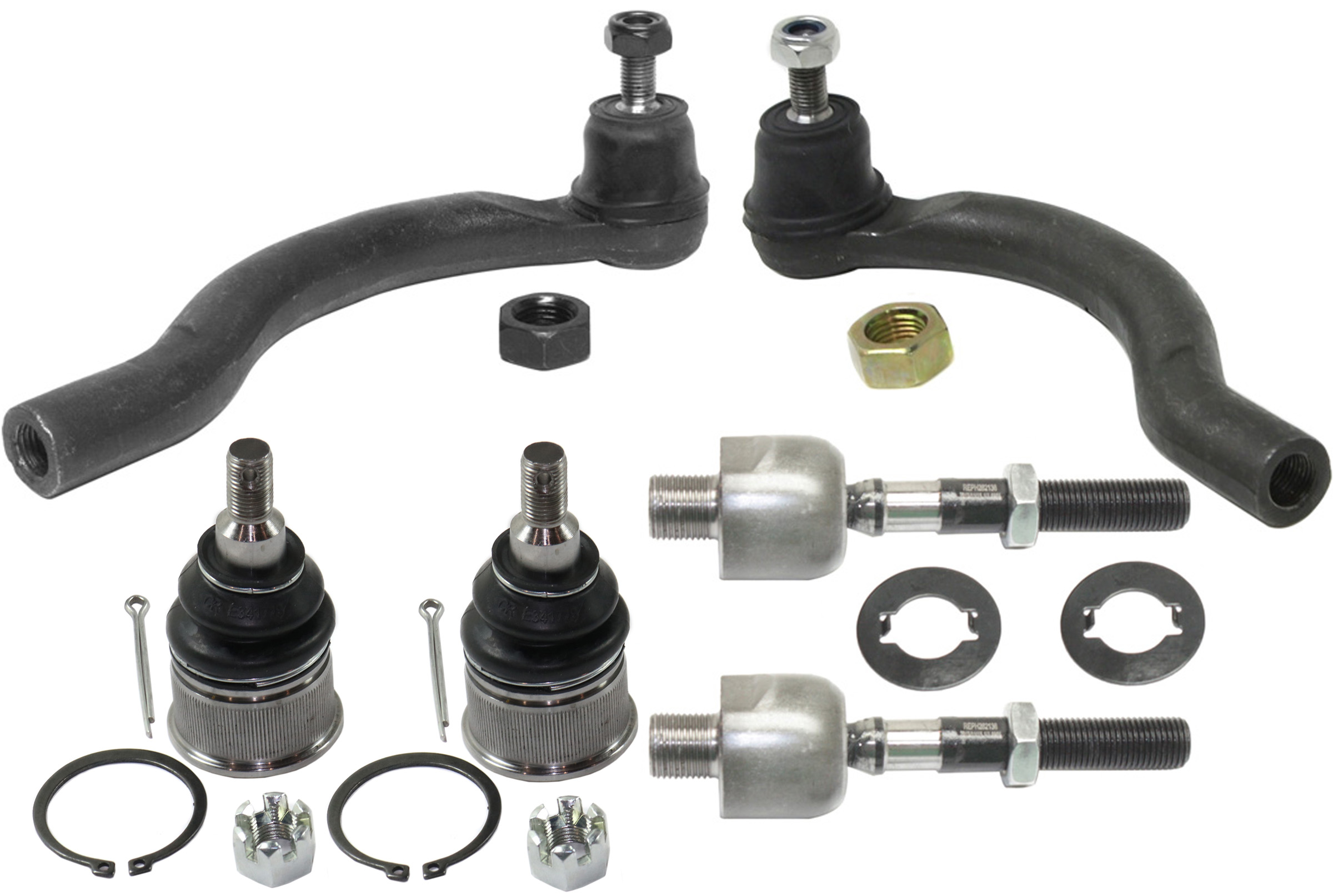 AM TSX 04-08 ACCORD 03-07 FRONT SUSPENSION KIT RH AND LH 6 pc Kit with Ball Joints and Tie Rod Ends SKU KIT 082217-54 OEM 1016526-2601662-2601797-505137