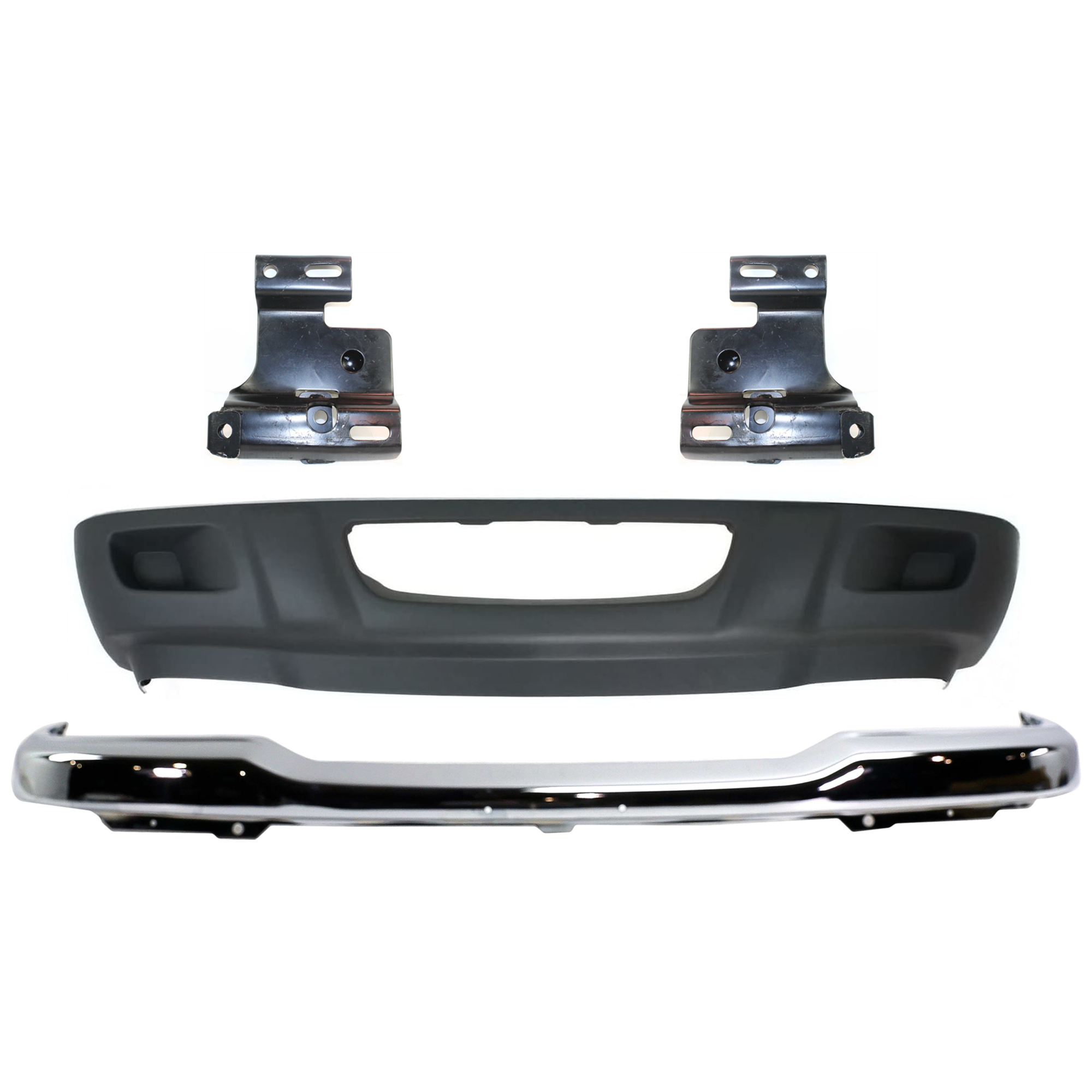 AM RANGER 01-03 FRONT BUMPER 4 pc kit w Valance and Bumper Bracket SKU KIT 082224 C583 Partslink FO1002369 FO1066143 FO1067143 FO1095193 OEM 1L5Z17757BA 1L5Z17859AB 1L5Z17
