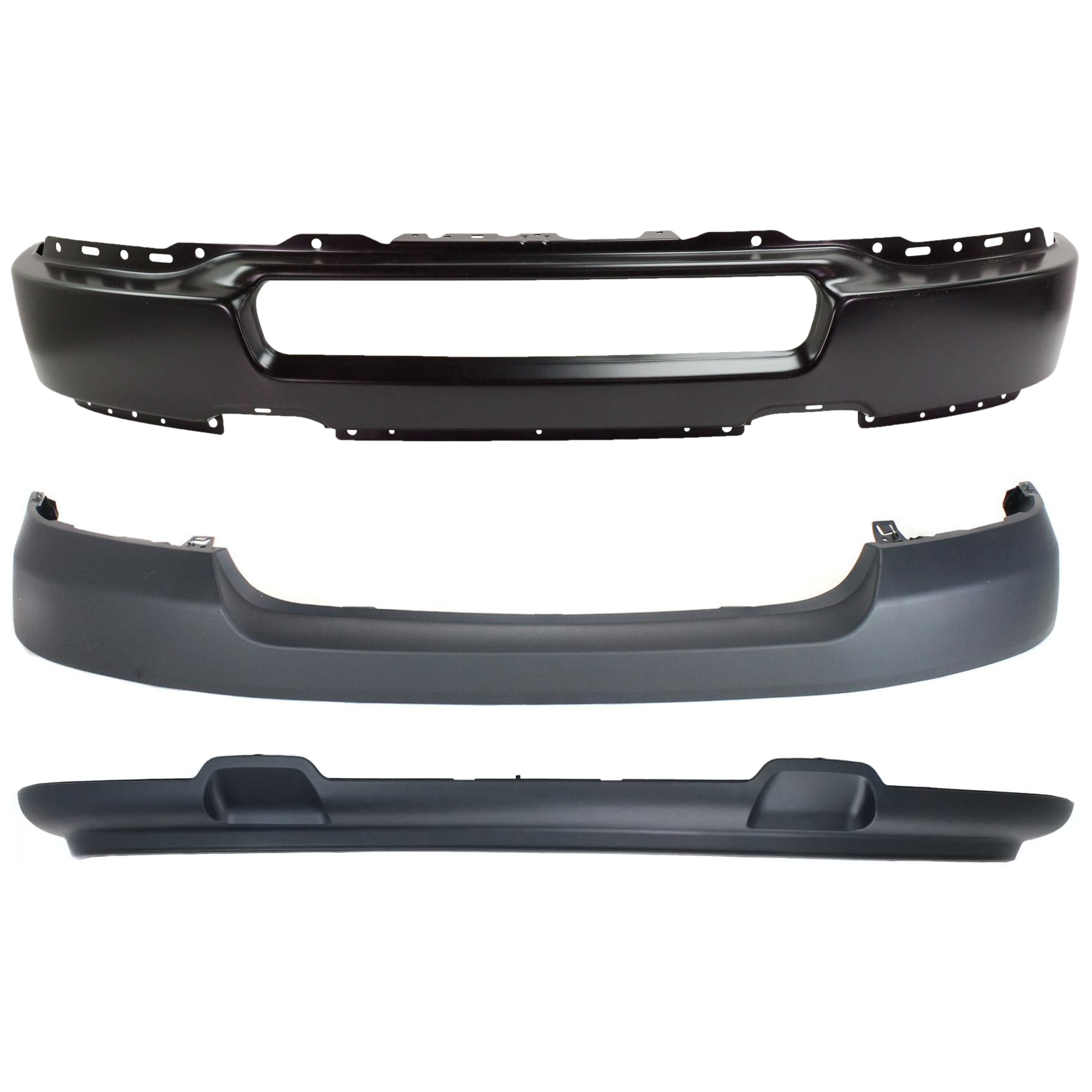 AM F 150-04-05 FRONT BUMPER 3 pc Kit with Bumper Cover and Valance SKU KIT 082224 C658 Partslink FO1000562C FO1002389 FO1095205 OEM 4L3Z17626AAB 4L3Z17757EA 4L3Z1
