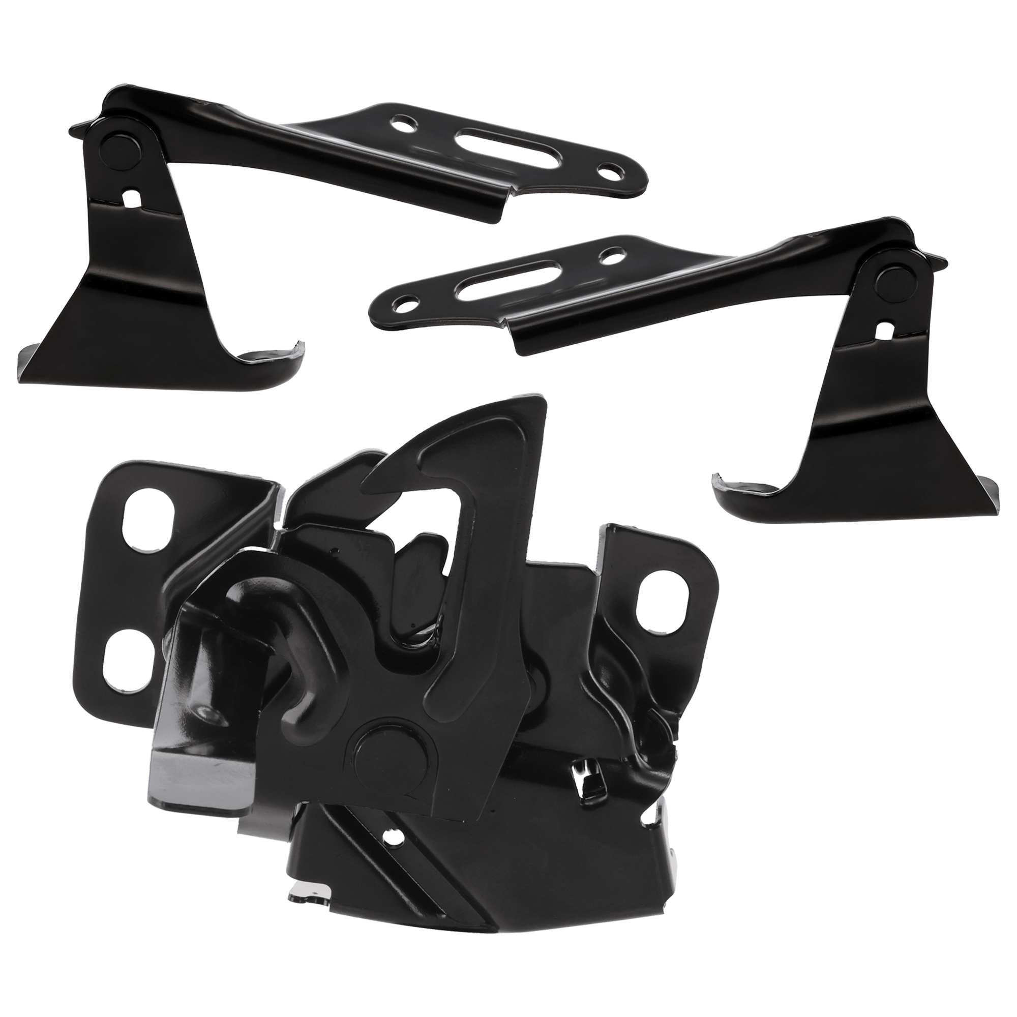 AM CIVIC 01-03 CIVIC HYBRID 03-03 HOOD LATCH 3 pc kit Sedan Coupe Models with Hood Hinge SKU KIT 082224 C665 Partslink HO1234110 HO1236109 HO1236110 OEM 74120S5AA01-60170S5A000ZZ 6012
