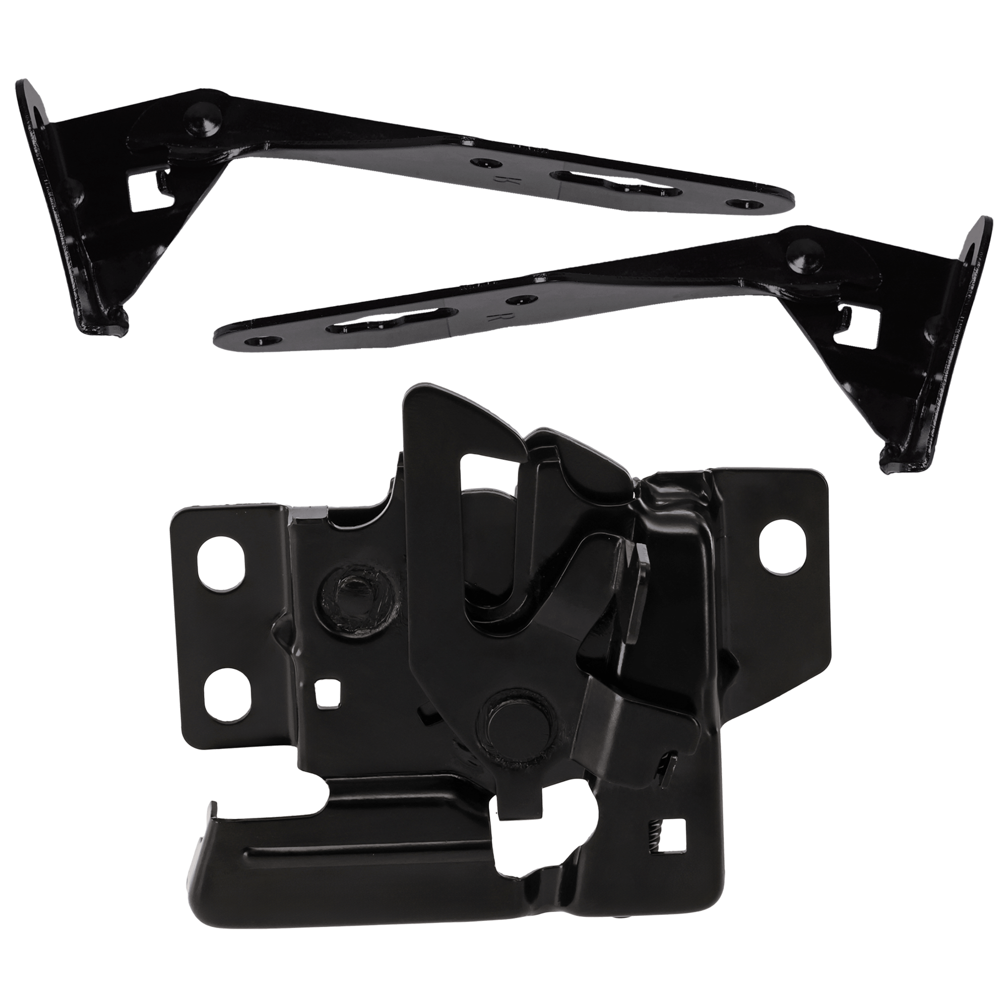 AM CIVIC 96-98 HOOD LATCH 3 pc kit with Hood Hinge SKU KIT 082224 C667 Partslink HO1234102 HO1236106 HO1236105 OEM 74120S04505-60120ST0000ZZ 6017