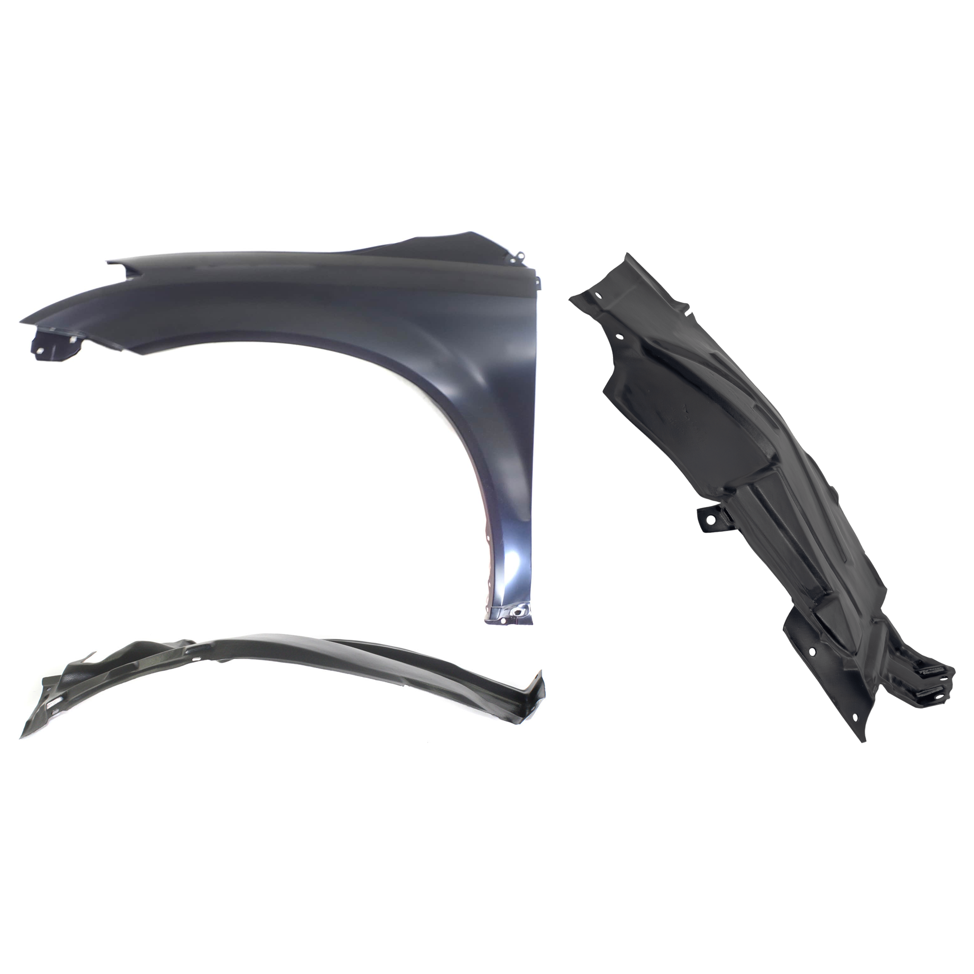 AM MURANO 03-07 FRONT FENDER LH 3 pc Kit Primed with Fender and Fender Liner SKU KIT 082224 C692 Partslink NI1240179 NI1248108 NI1248109 OEM F3113CA030-63845CA00A 63843CA0
