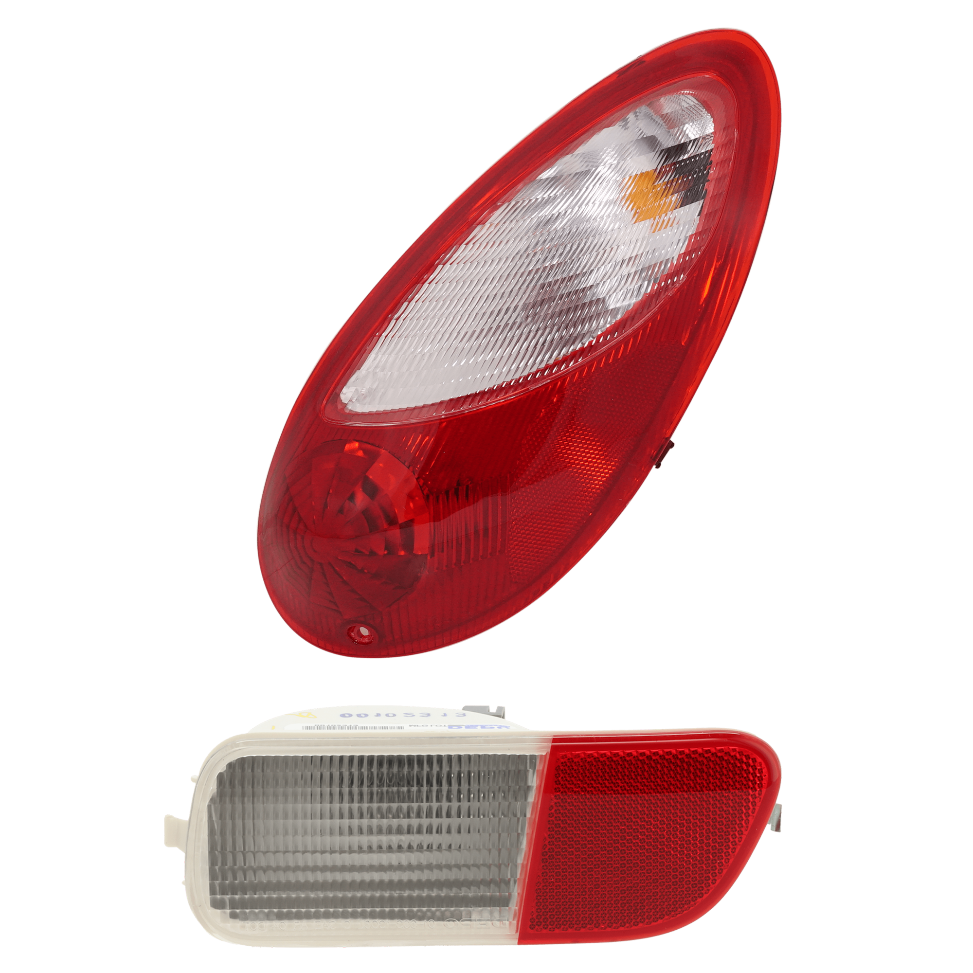 AM PT CRUISER 06-10 TAIL LIGHT 2 pc Kit with Back Up Light SKU KIT 082224 C735 Partslink CH2819109 CH2883102 OEM 5116222AB 5116068AD PFM