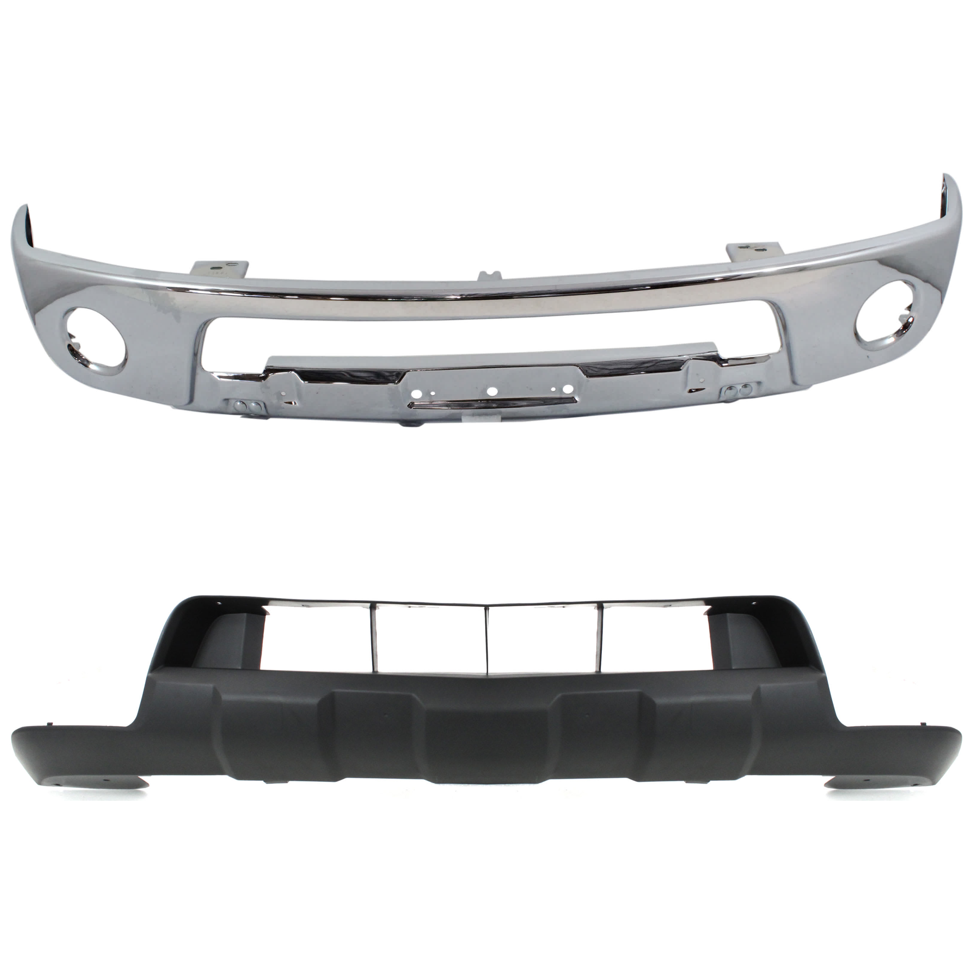 AM FRONTIER 05-17 FRONT BUMPER 2 pc kit with Valance SKU KIT 082224 C758 Partslink NI1002143 NI1015100 OEM 62014ZL00B 62026EA800