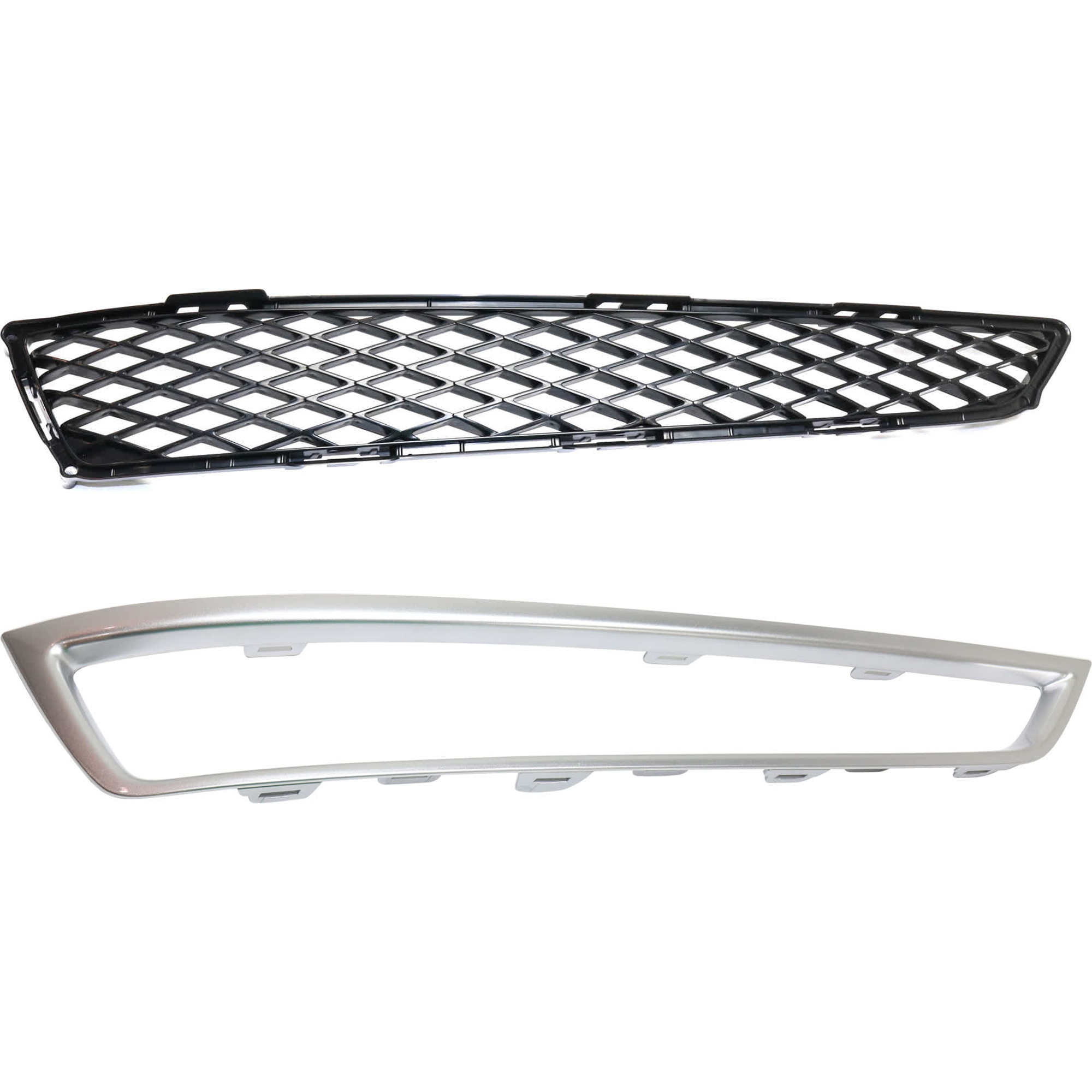 AM MDX 10-13 FRONT BUMPER GRILLE 2 pc kit Mesh with Grille Trim SKU KIT 082224 C771 Partslink AC1038110 AC1038111 OEM 71107STXA00-71109STXA00