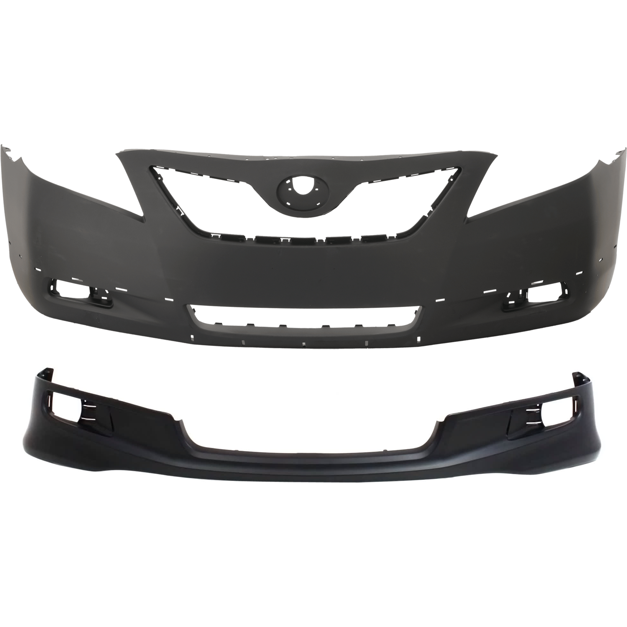 AM CAMRY 08-09 FRONT LOWER VALANCE 2 pc Kit with Bumper Cover SKU KIT 082224 C788 Partslink TO1093121 TO1000318 OEM 7685106905-5211906921