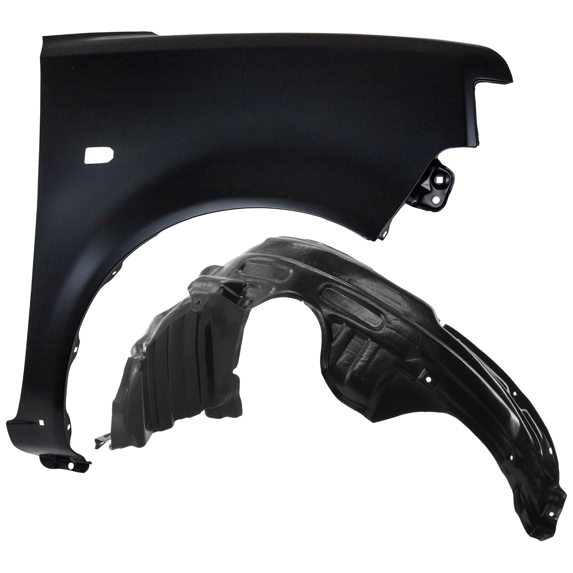 AM XB 04-06 FRONT FENDER RH 2 pc Kit Primed with Fender and Fender Liner SKU KIT 082224 C794 Partslink SC1241102 SC1249102 OEM 5380152050-5387552040