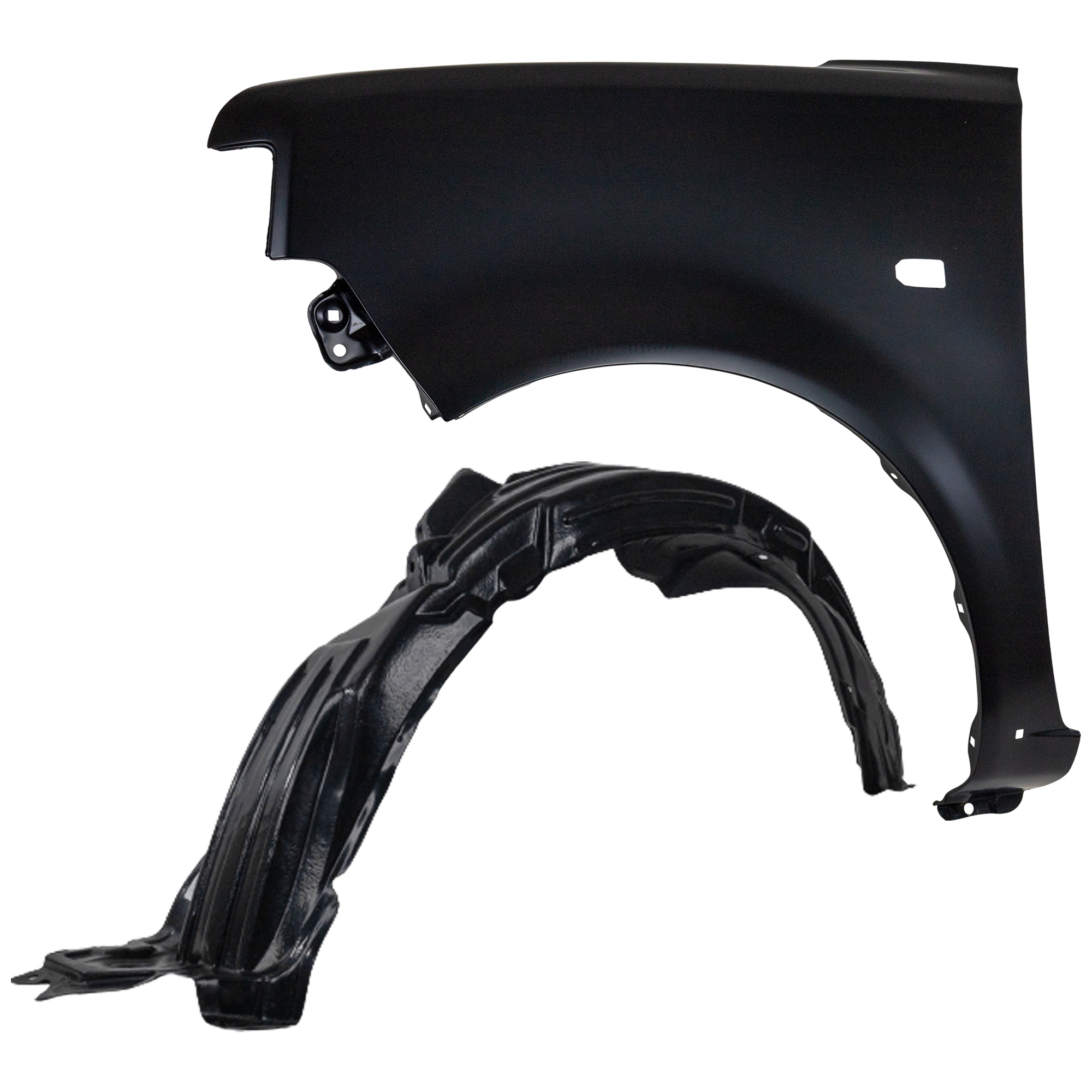 AM XB 04-06 FRONT FENDER LH 2 pc kit Primed with Fender Liner SKU KIT 082224 C797 Partslink SC1240102 SC1248102 OEM 5380252050-5387652040