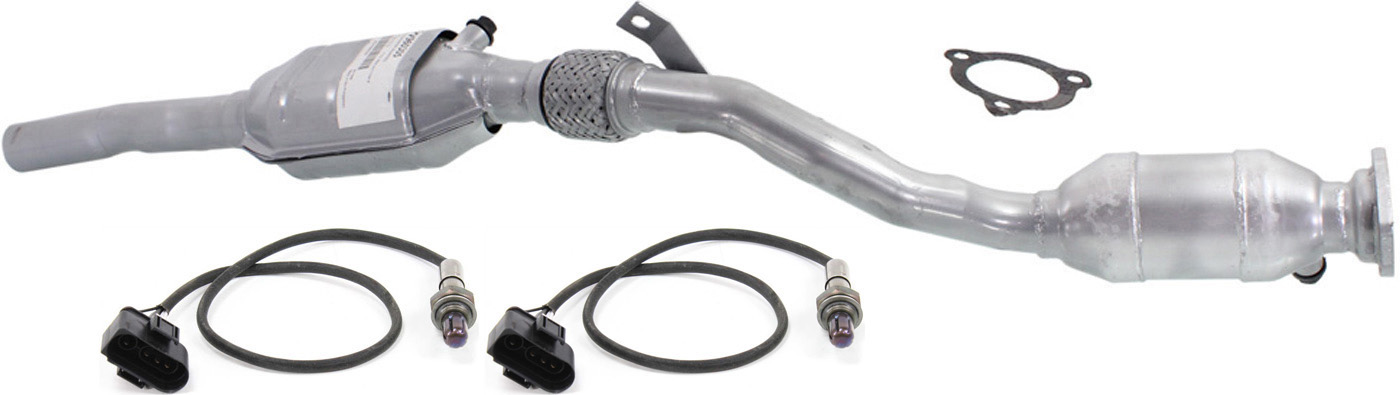 AM A6-00-01 PASSAT 00-05 CATALYTIC CONVERTER LH 3 pc Kit Includes 2 Downstream Oxygen Sensor 2.8L Eng. Auto Trans SKU KIT 082316-15