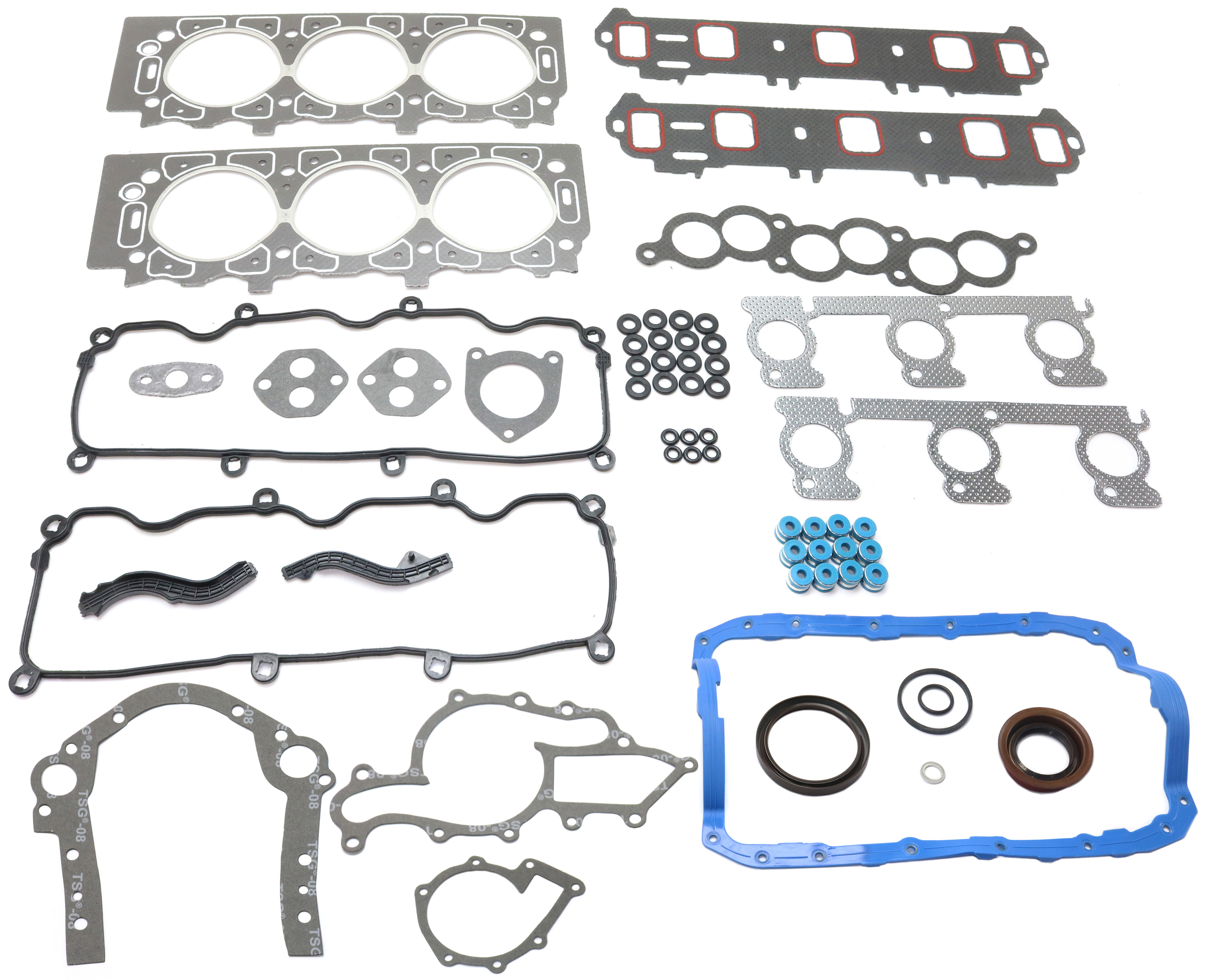 AM TAURUS WINDSTAR 99-00 ENGINE GASKET SET 2 pc Kit w Cylinder Head Gasket Engine Conversion Gasket Set SKU KIT 082317-02