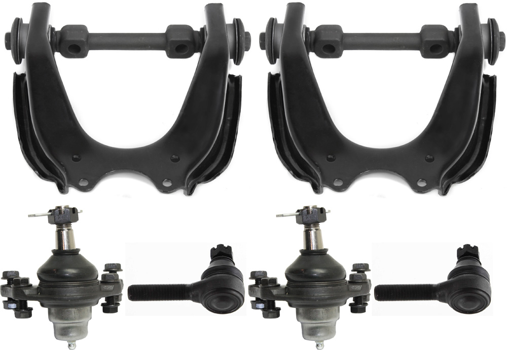 AM PICKUP 89-95 FRONT CONTROL ARM KIT RH AND LH w ball joint s 6 pc Kit with Ball Joint and Tie Rod End SKU KIT 082317-26 OEM 10436-256012-1014038-260130