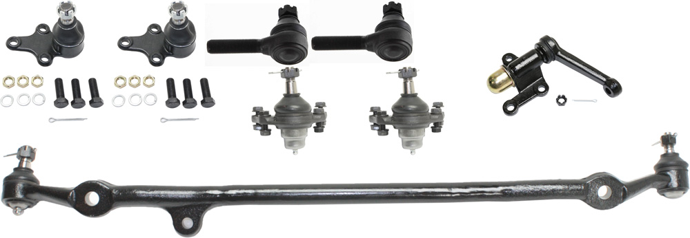 AM PICKUP 89-95 FRONT SUSPENSION KIT 8 pc Kit with Ball Joints Center Link Idler Arm and Tie Rod Ends SKU KIT 082317-27 OEM 4333039295-10436-256012-101
