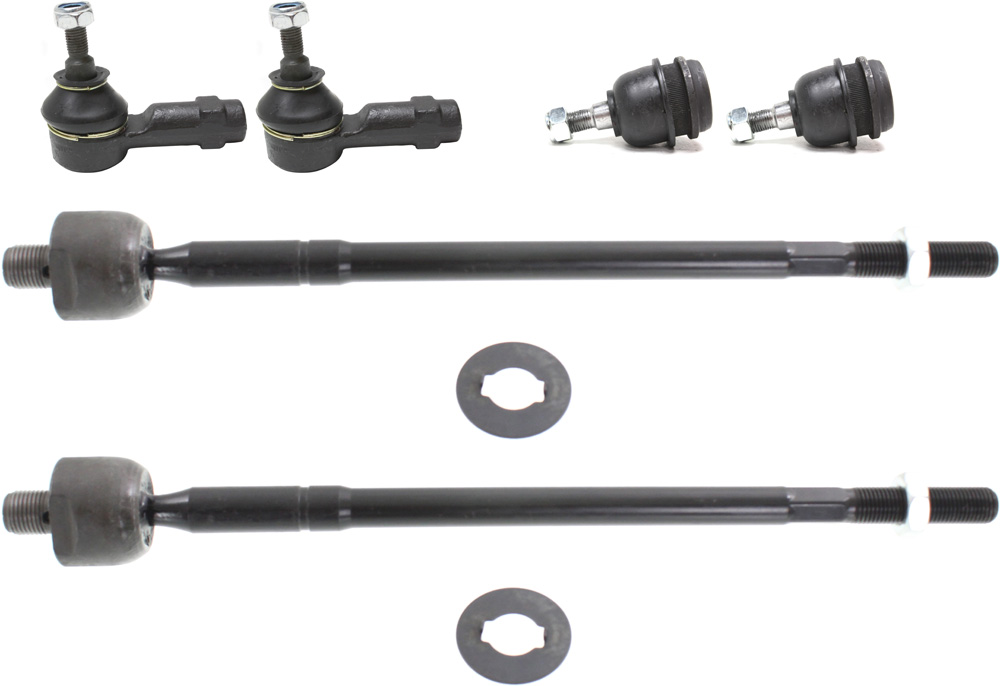 AM ELANTRA 01-06 SPECTRA 04-09 FRONT SUSPENSION KIT RH AND LH 6 pc Kit with Ball Joints and Tie Rod Ends SKU KIT 082317-35 Partslink HY4522101 OEM 1015373-2601368-2601558-505117