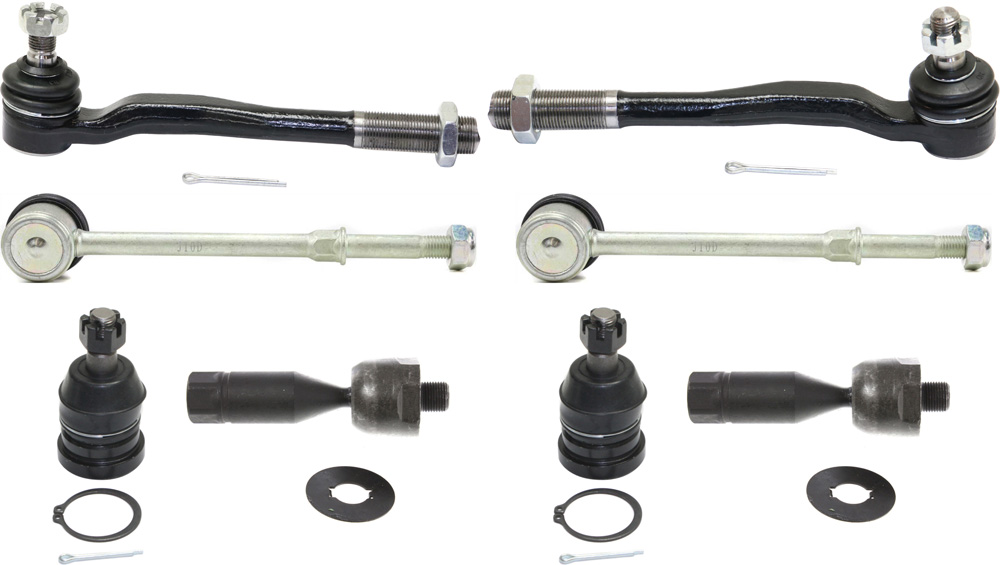 AM 4RUNNER 96-02 FRONT SUSPENSION KIT 8 pc Kit with Ball Joints Sway Bar Links and Tie Rod Ends SKU KIT 082317-57 OEM 104-279-101-481-726-000-000-000-000