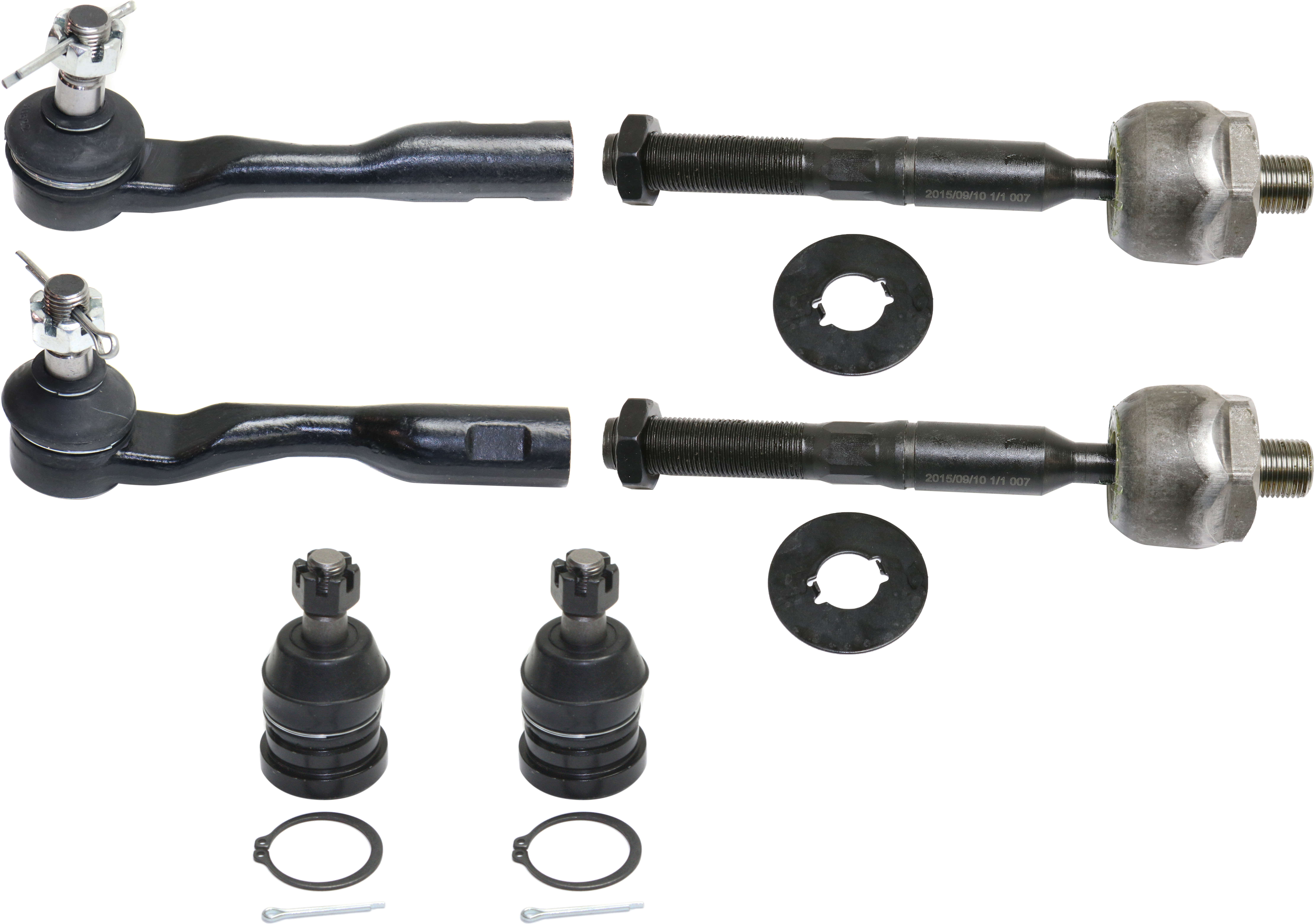 AM SEQUOIA 01-02 TUNDRA 00-02 FRONT SUSPENSION KIT RH AND LH 6 pc Kit with Ball Joints and Tie Rod Ends SKU KIT 082317-58 OEM 104279-1014817-2601565-5001116