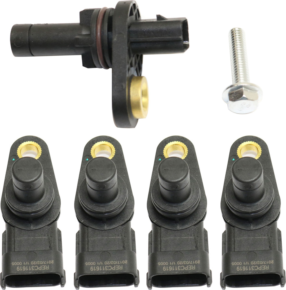 AM ACADIA AURA OUTLOOK 07-09 CRANKSHAFT POSITION SENSOR Set of 5 with Camshaft Position Sensor SKU KIT 082318-05 OEM 22362-73158-96367-715326-9