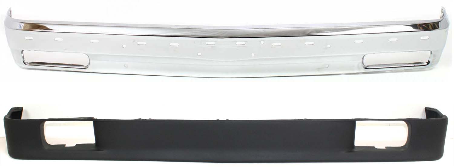 AM S10 BLAZER 91-94 SONOMA 91-93 FRONT BUMPER 2 pc kit with Valance SKU KIT 082417-108 Partslink GM1002173 GM1092159 OEM 15990617-15659165