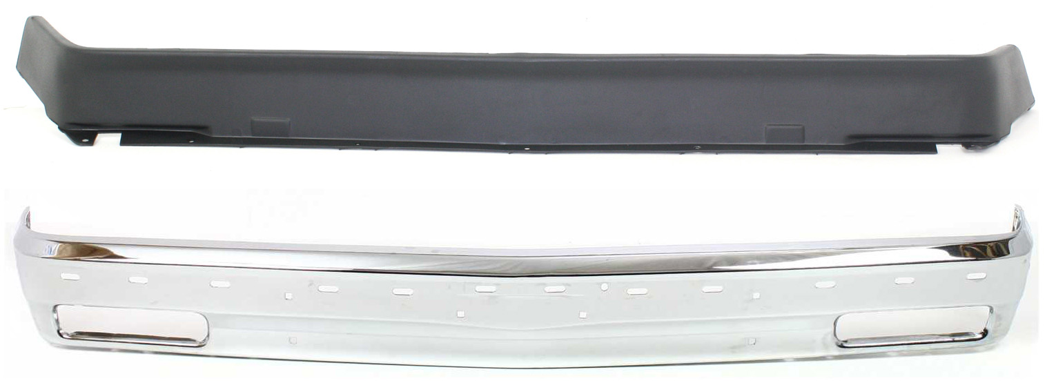 AM S10 BLAZER 91-94 FRONT BUMPER 2 pc Kit with Valance SKU KIT 082417-15 Partslink GM1002173 GM1090104 OEM 15990617-14056772